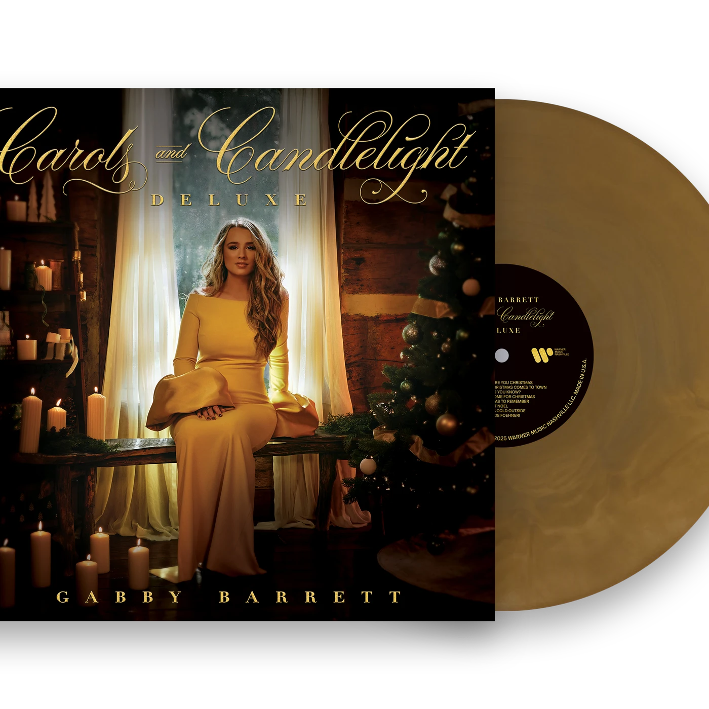 Gabby Barrett Carols and Candlelight (Deluxe) Galaxy Gold Vinyl