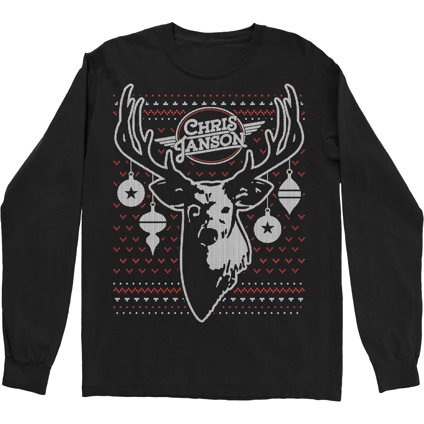 Chris Janson Holiday Antler Longsleeve T-Shirt