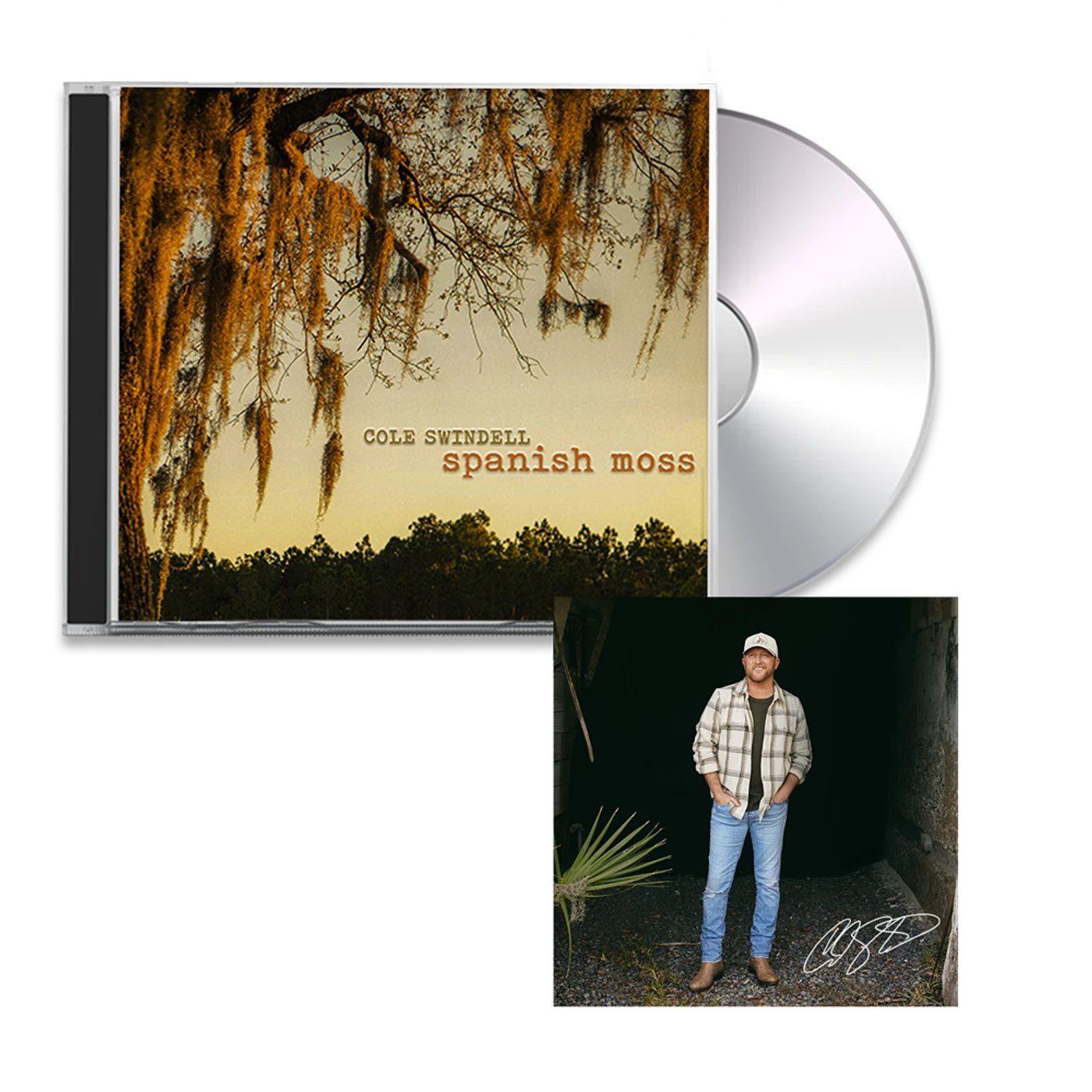 Cole Swindell Spanish Moss Signed CD