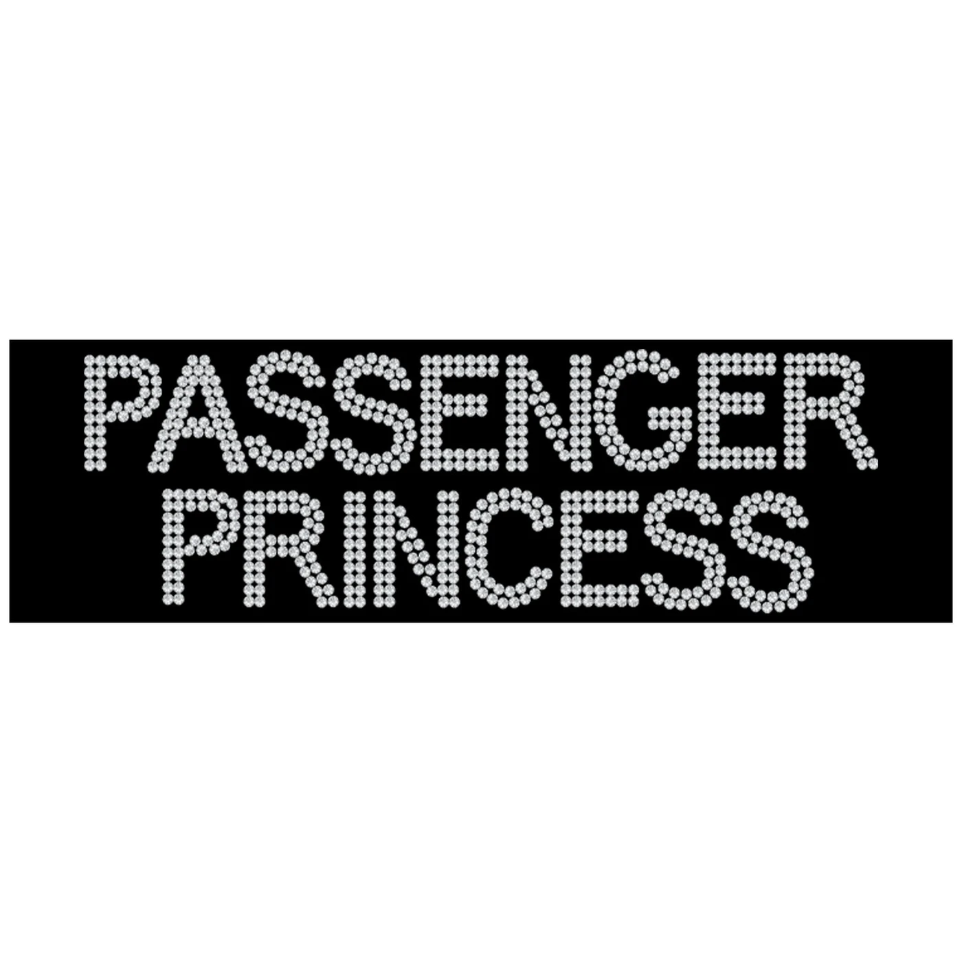 Nessa Barrett Passenger Princess Rhinestone Bumper Sticker