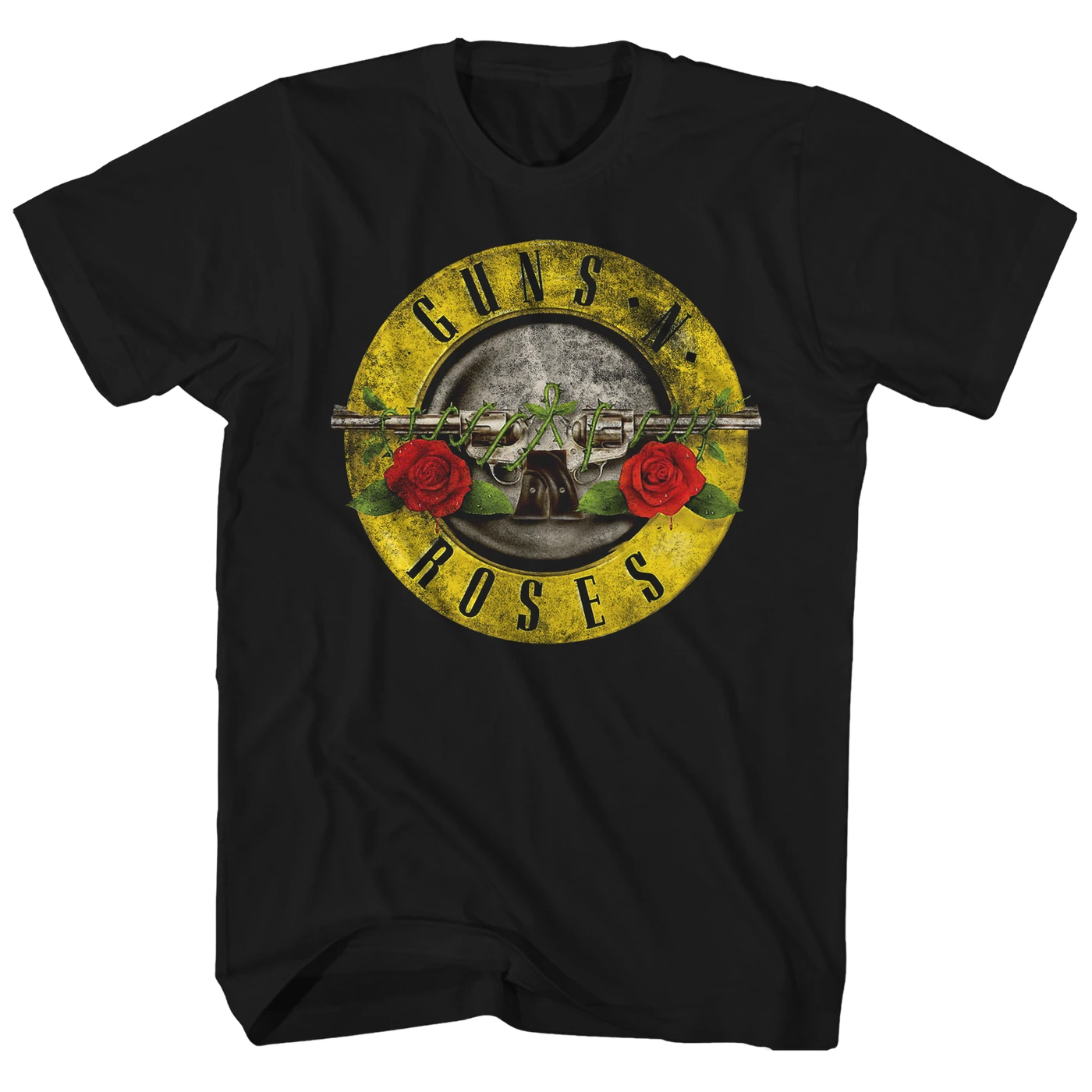 Guns N' Roses T-Shirt | Distressed Bullet Logo Guns N’ Roses T-Shirt