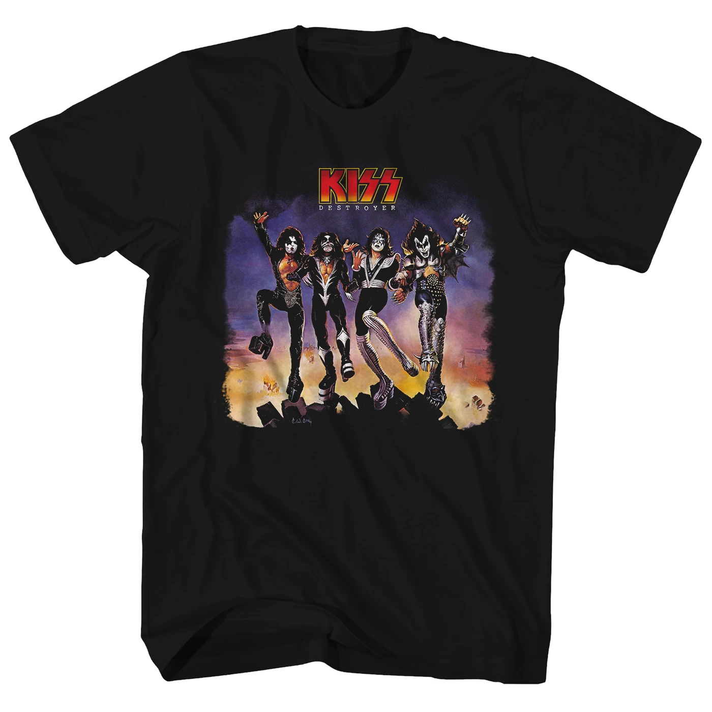 KISS 黒 Tシャツ Alive in '79 & In Concert KISS T-Shirt | Alive In '79 Tour KISS Shirt (Reissue)