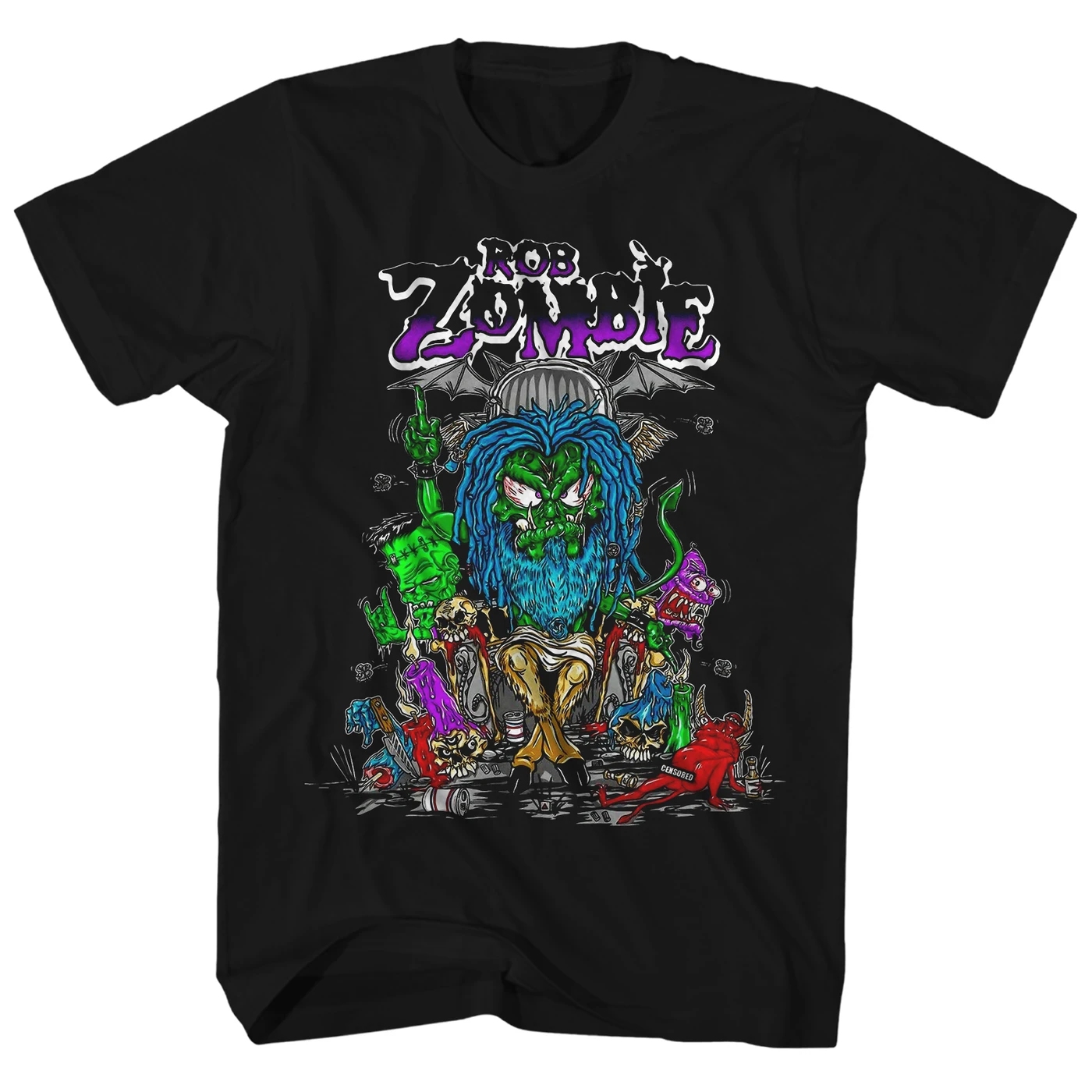 Rob Zombie T-Shirt | Baphomet Cartoon Rob Zombie Shirt