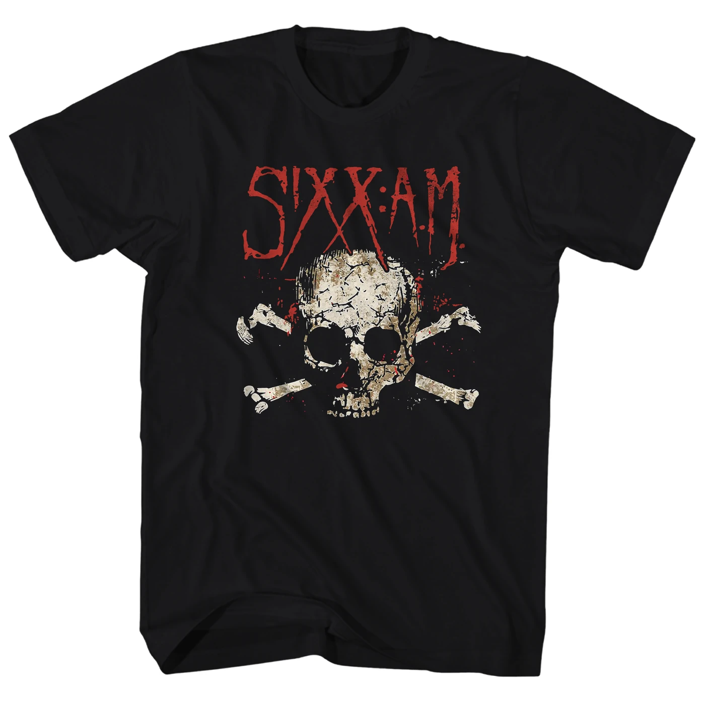 Sixx:AM Sixx:A.M. T-Shirt | Darkness Skull And Bones Sixx:A.M. Shirt
