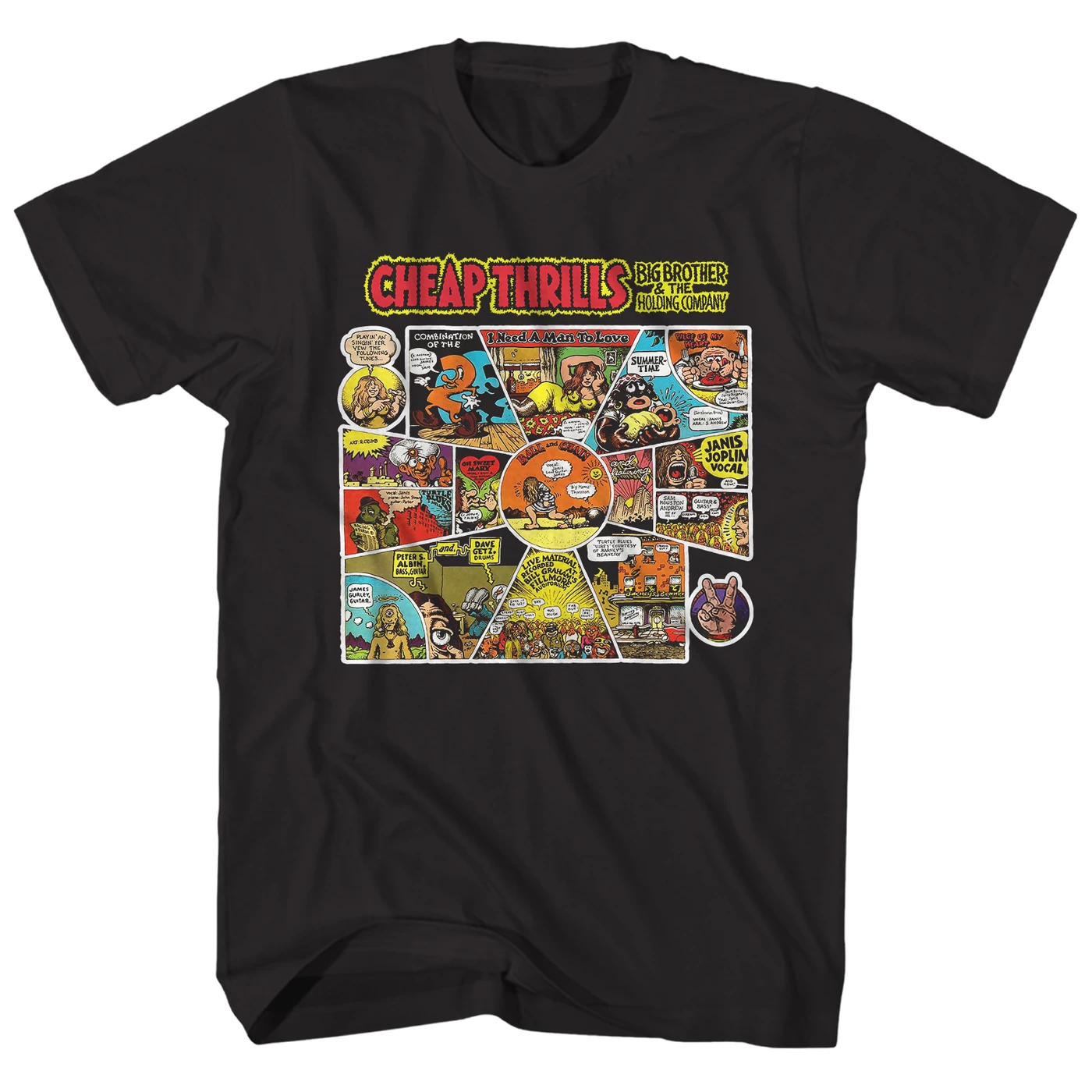 Big Brother & The Holding Company T-Shirt | Cheap Thrills Album Art Big Brother And The Holding Company Shirt