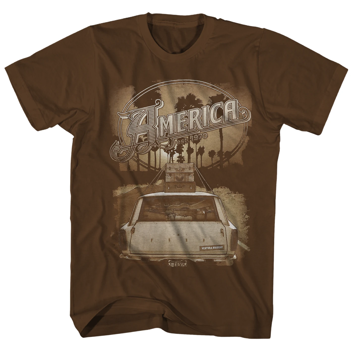 America T-Shirt | EST. 1970 Ventura Highway America Shirt