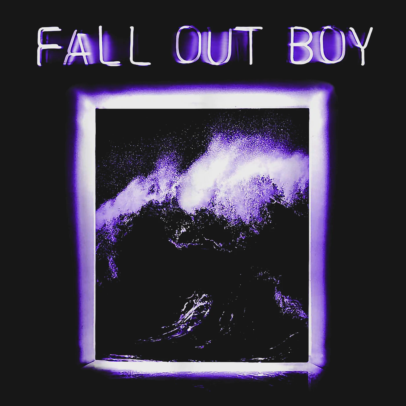 Fall Out Boy T-Shirt | Neon Wave Framed Picture Fall Out Boy Shirt