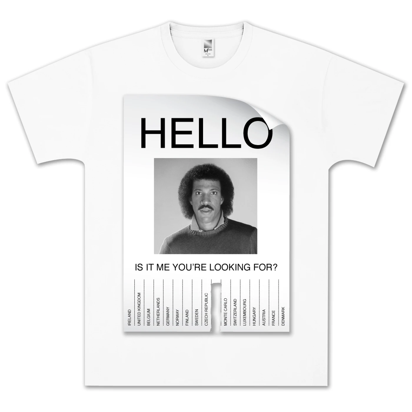 Lionel Richie Hello Flyer T-Shirt