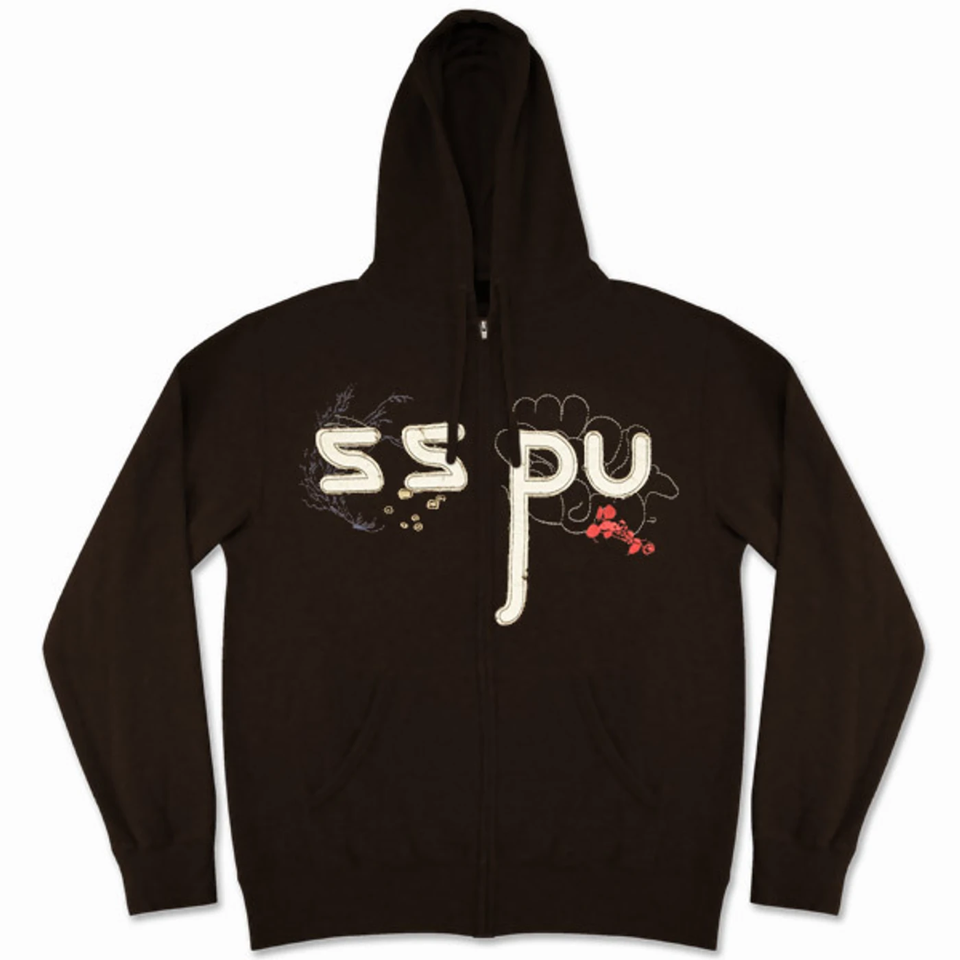 Silversun Pickups  brown Zip Hoodie