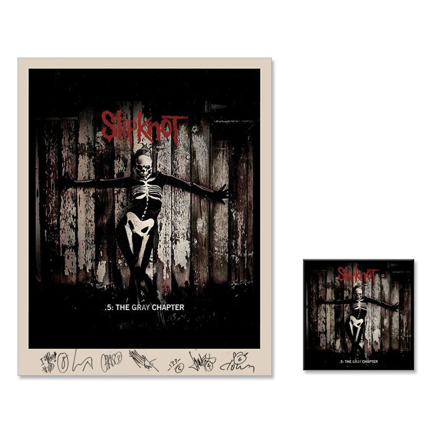Slipknot .5: The Gray Chapter Signed Litho/Music Bundle