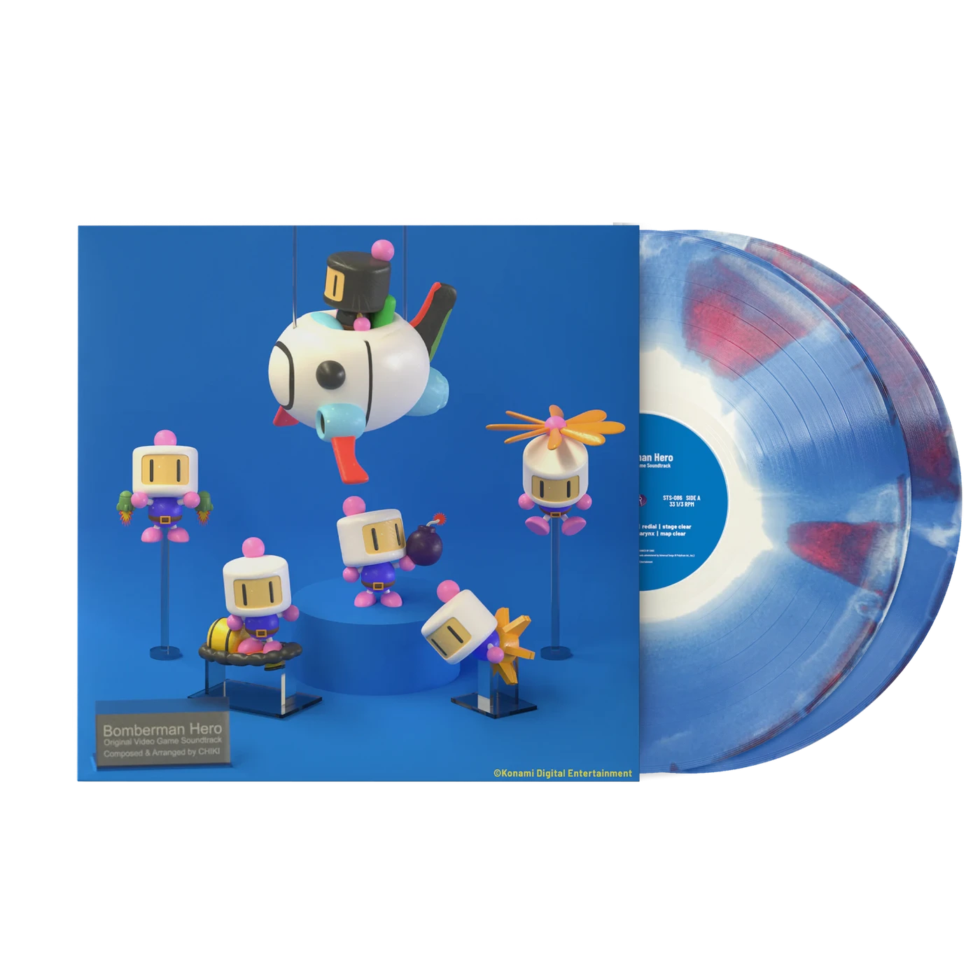 Bomberman Hero (Original Soundtrack) - Jun Chikuma (2xLP Vinyl Record) - Limited Edition