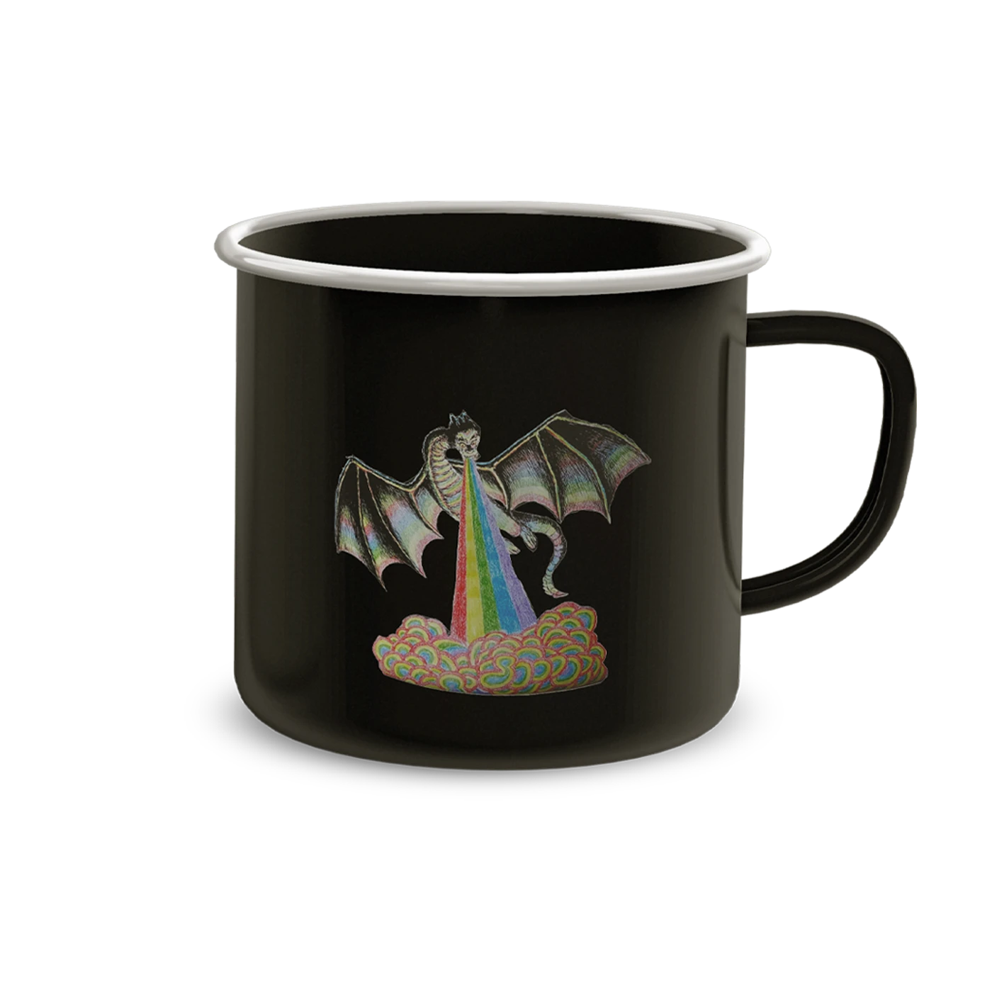 Big Thief Black Metal Enamel Mug