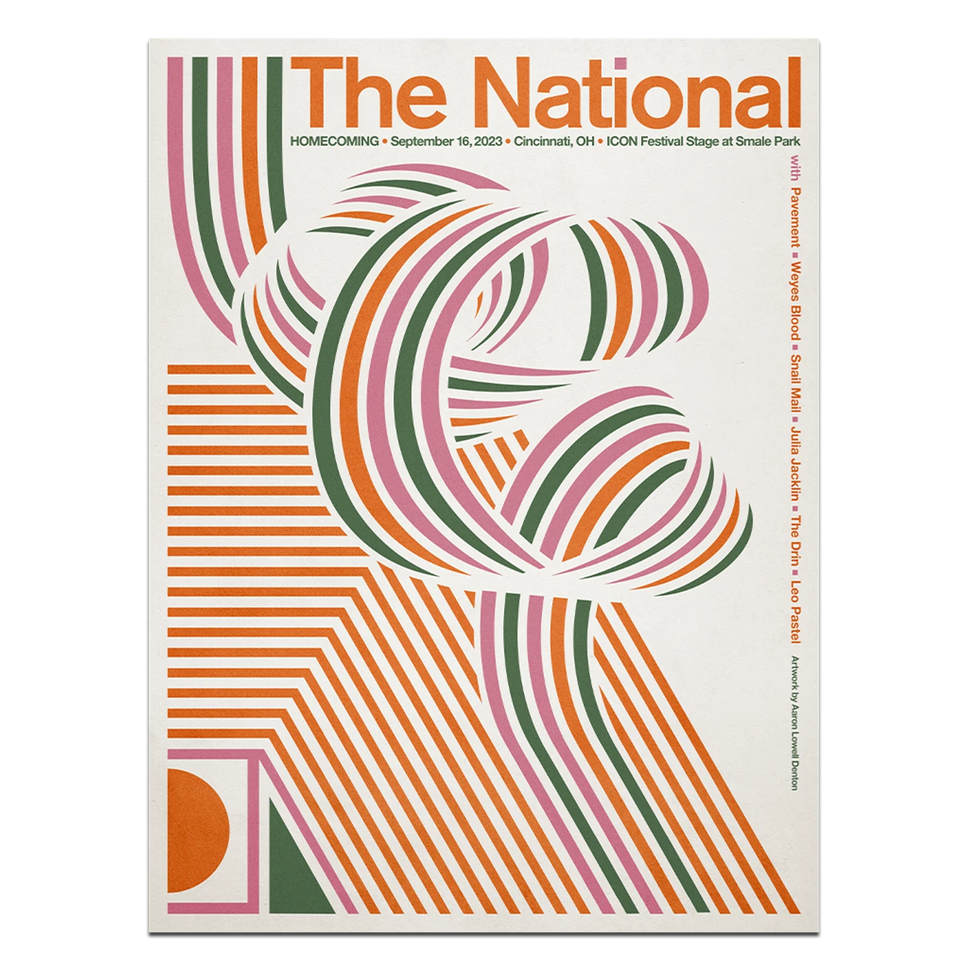 The National Cincinnati, OH HOMECOMING Poster - September 16, 2023