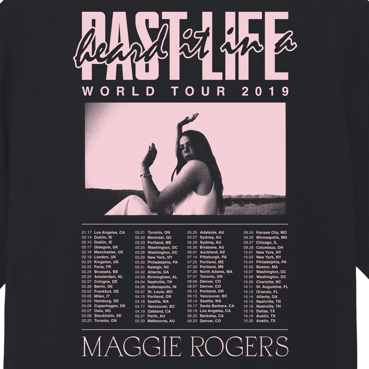 Maggie Rogers World Tour 2019 T-Shirt