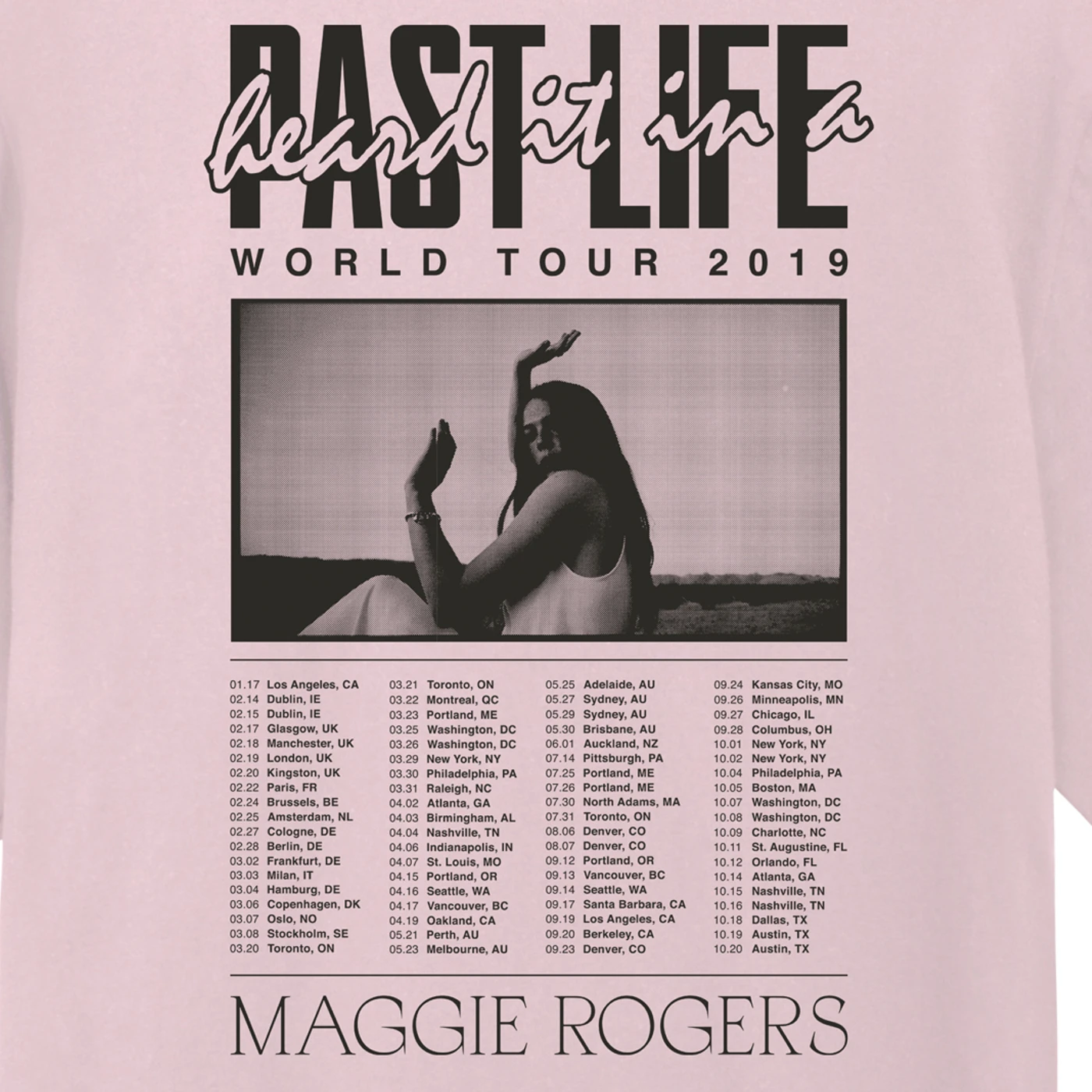 Maggie Rogers World Tour 2019 T-Shirt