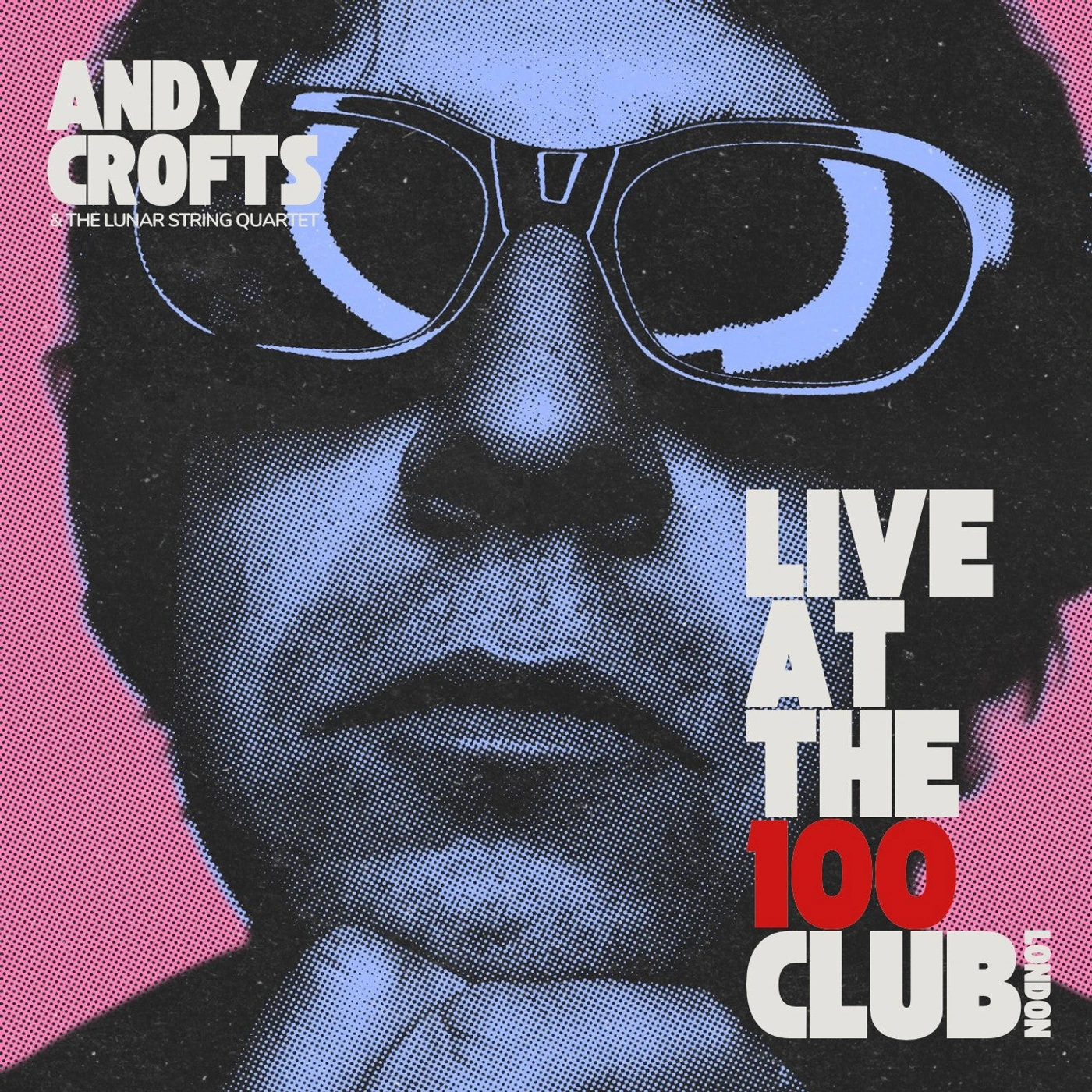 Andy Crofts 'Live at the 100 Club' Vinyl LP - Transparent Red / Blue Vinyl Record