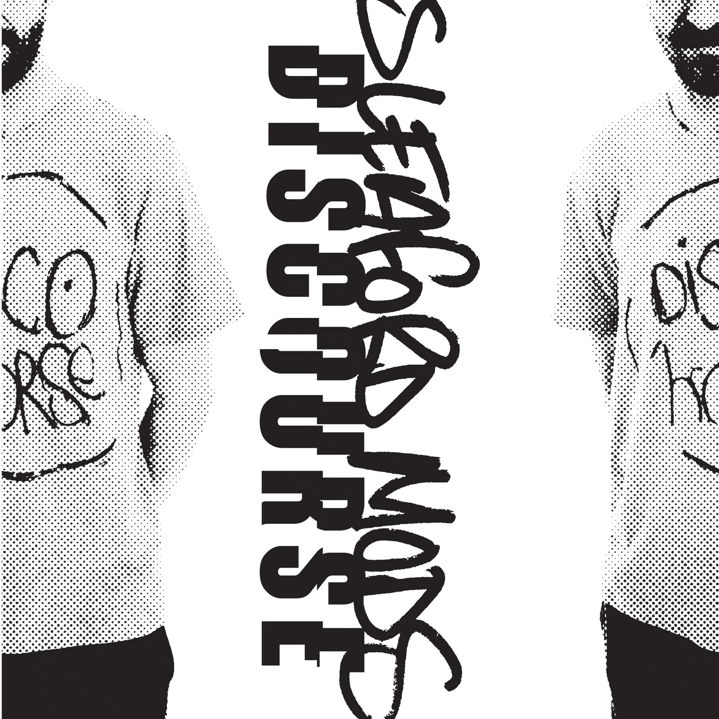 Sleaford Mods 'Discourse' Vinyl 7" -White/Mono Cover /Smarmy Version Vinyl Record