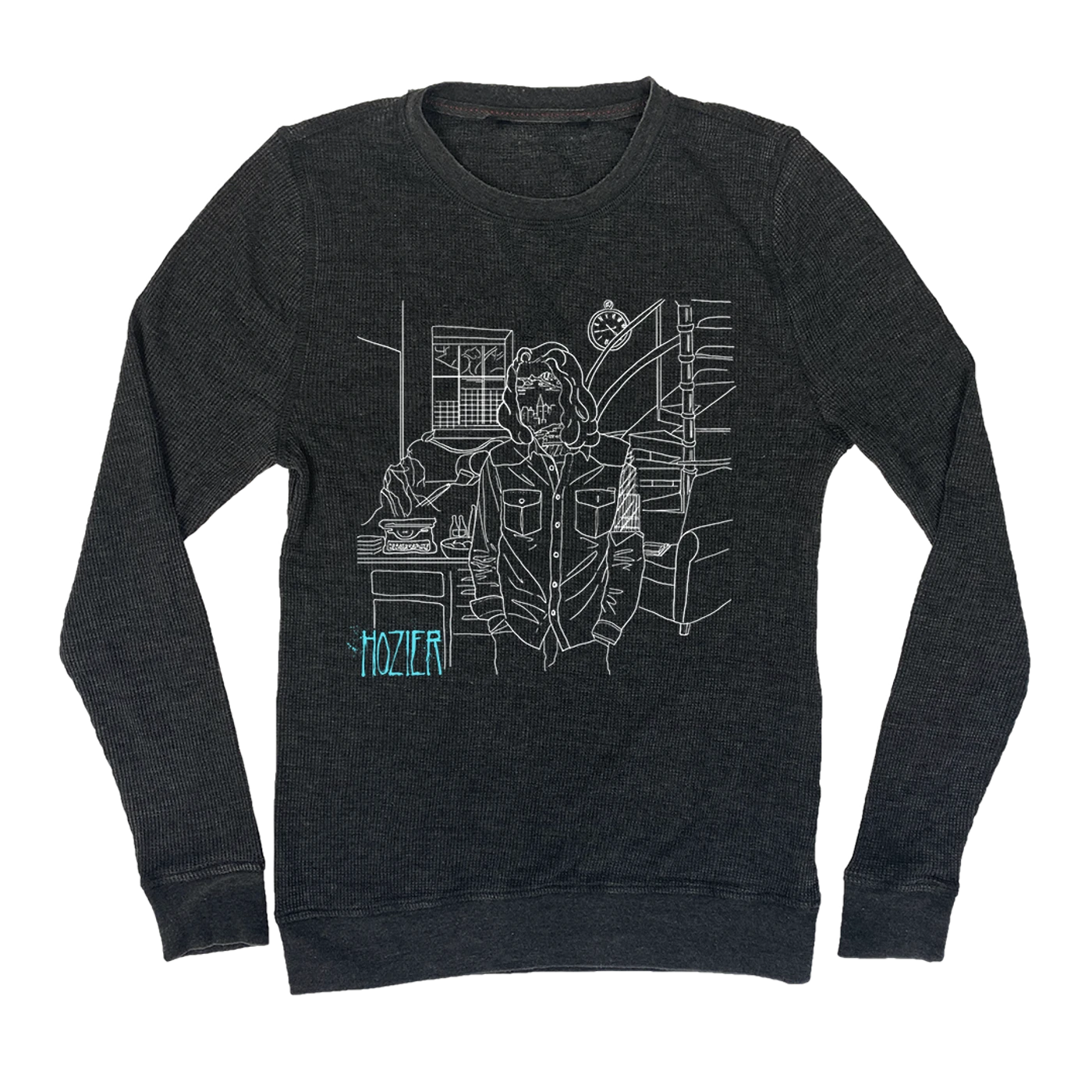 Hozier "Studio" Thermal Shirt in Charcoal