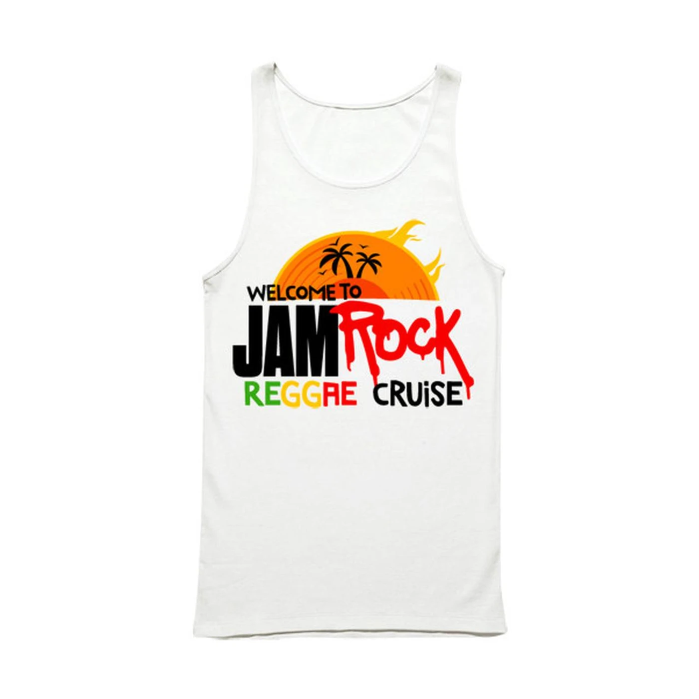 Welcome To Jamrock 2015 "Reggae Cruise" White Event Tank Top