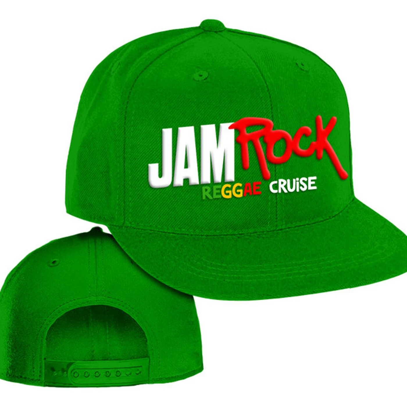 Welcome To Jamrock 2015 "Reggae Cruise" Green Event Snap Back Hat