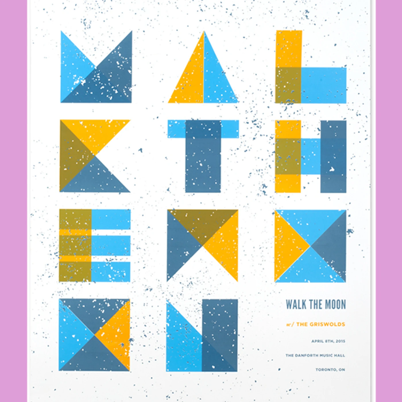 WALK THE MOON Toronto, ON (4/8/2015) Poster
