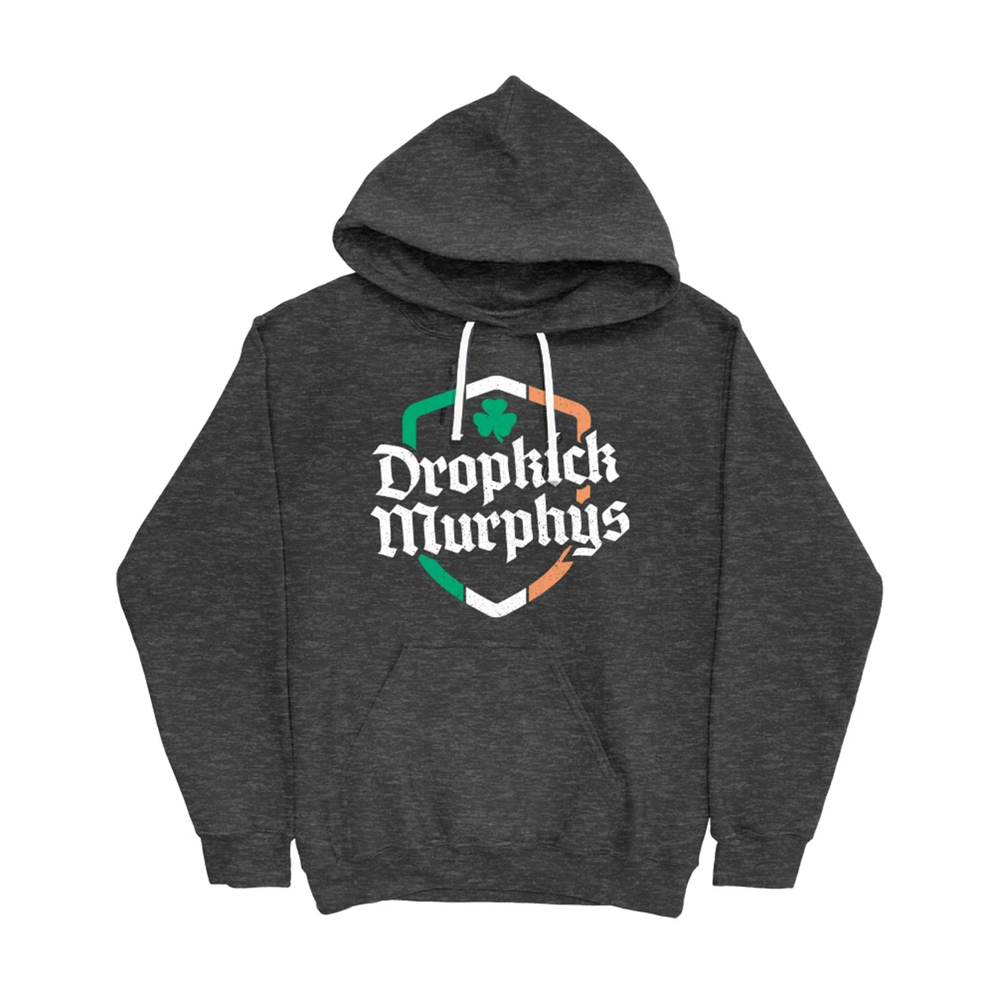 Dropkick Murphys Ire Shield Pullover Hoodie (Ashphalt Marle)