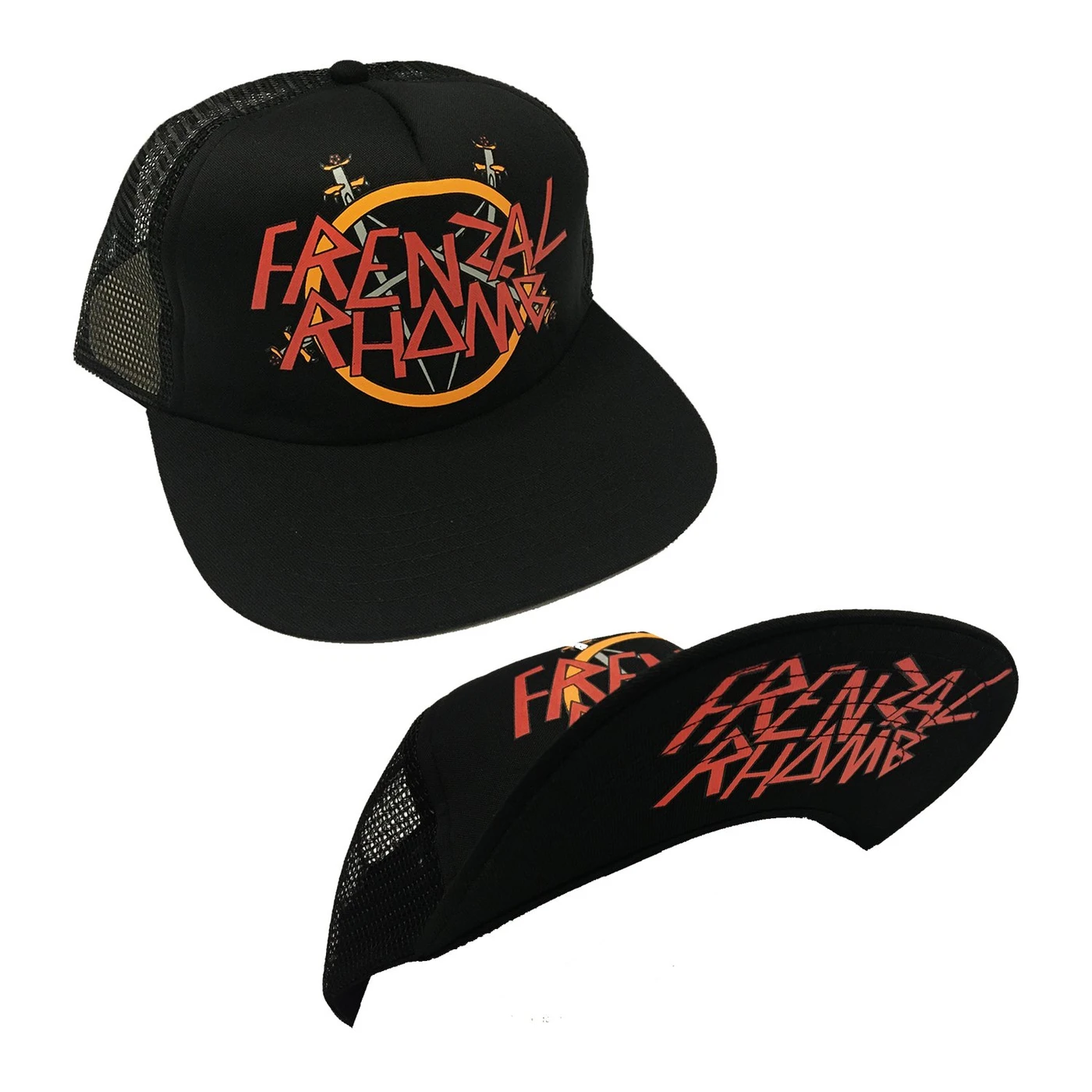 Frenzal Rhomb Pell Awaits Logo Flip Up Trucker Hat