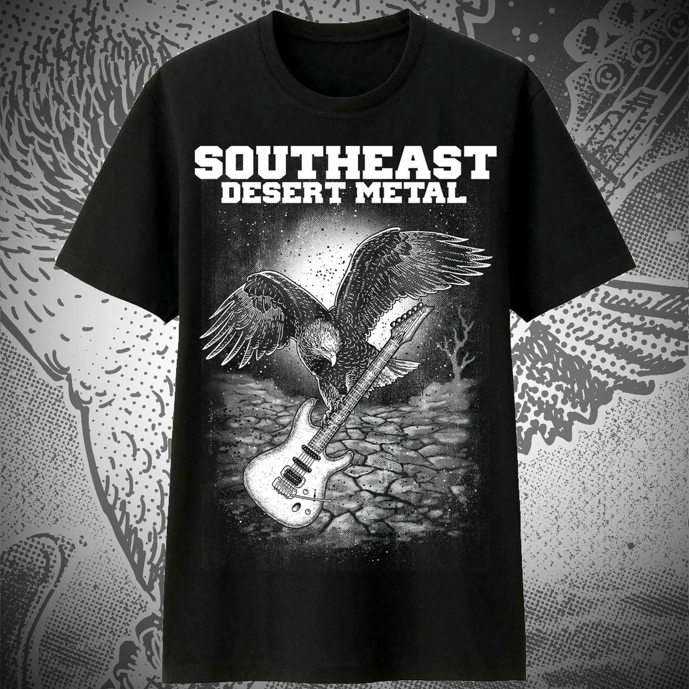 Southeast Desert Metal Eagle Tee (Black)