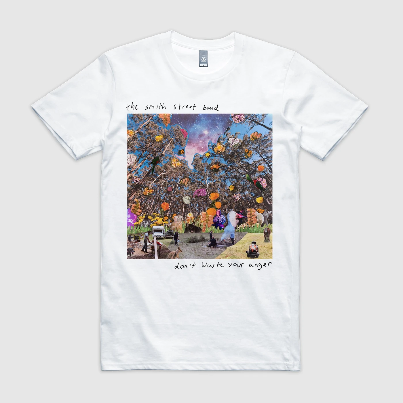 The Smith Street Band Don't Waste Your Anger Cover Tee (White)