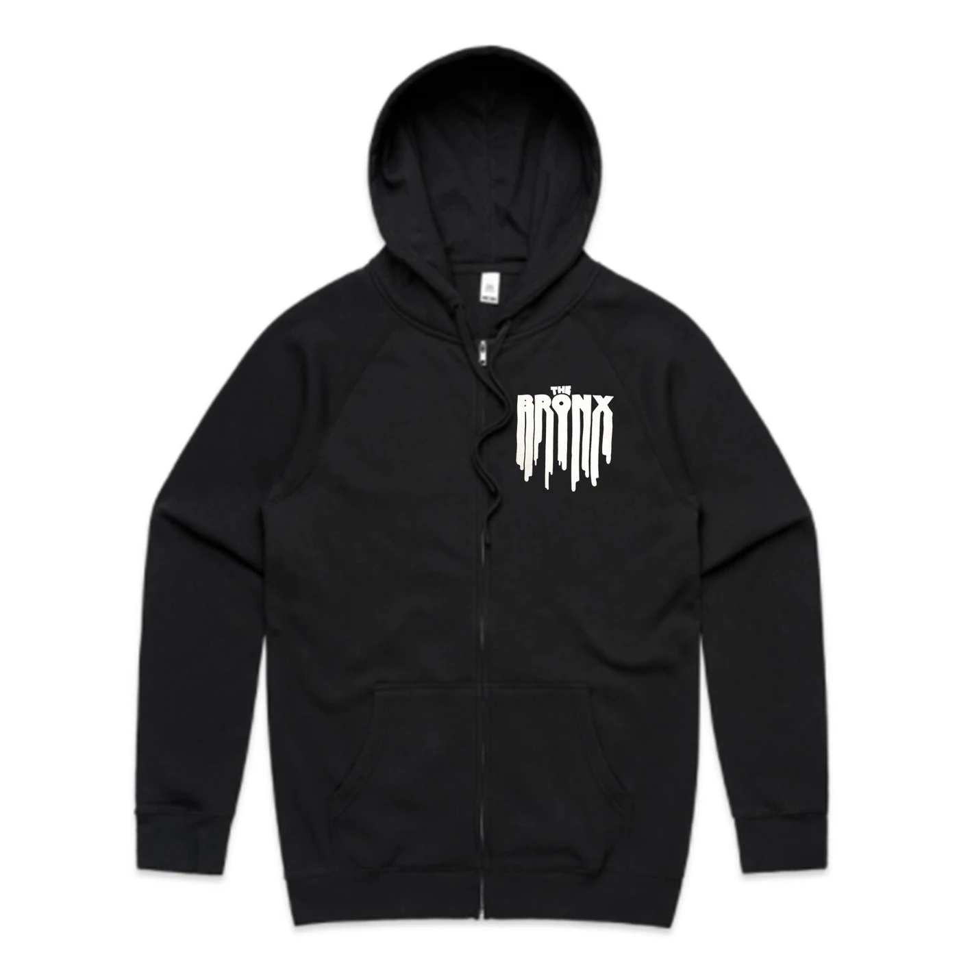 Bronx Drip Logo Zip Up Hoodie (Black)