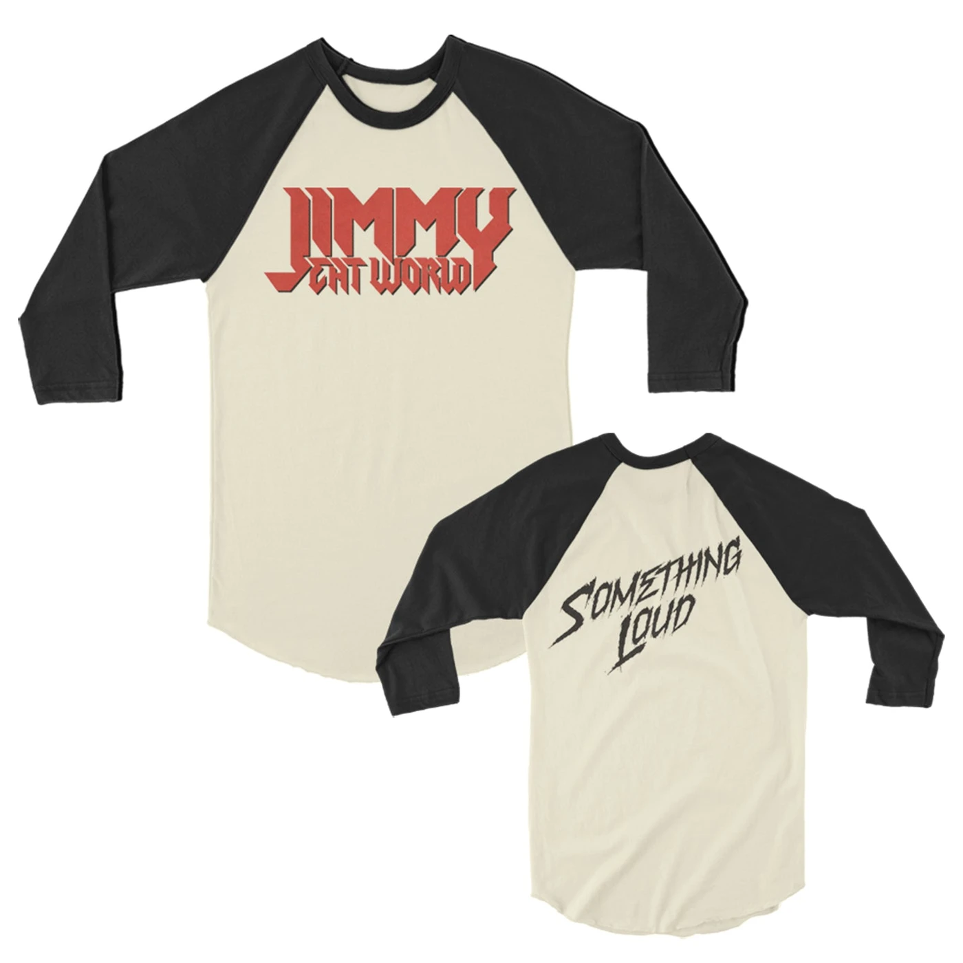 Jimmy Eat World Something Loud Raglan (Vintage White/Black)