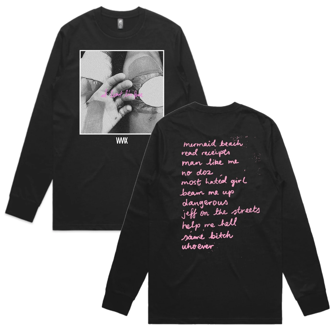 WAAX At Least I'm Free Tracklist Longsleeve + Download
