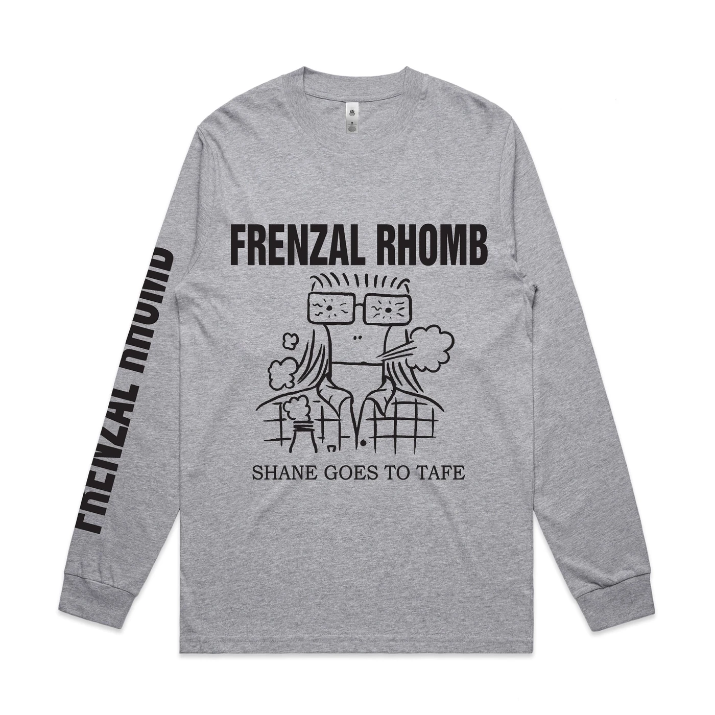Frenzal Rhomb Shane Goes To Tafe Longsleeve (Grey Marle)