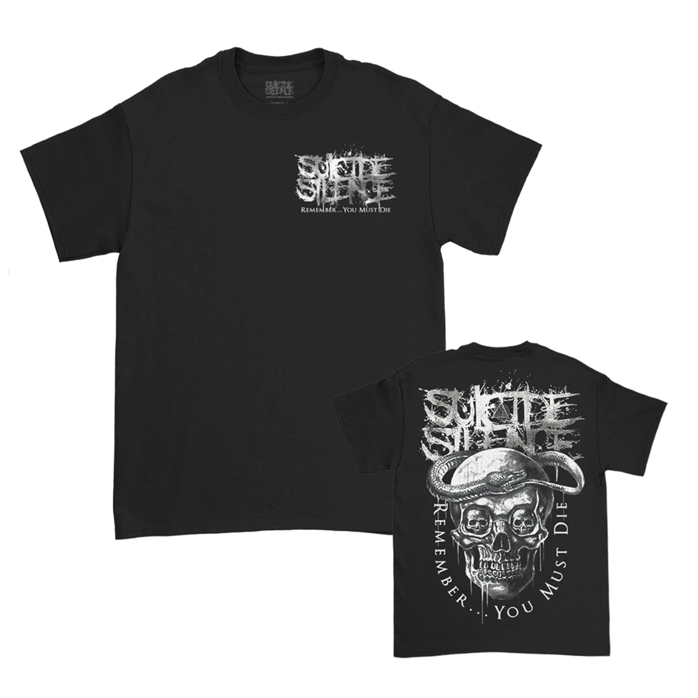 Suicide Silence RYMD Skull Snake T-Shirt (Black)