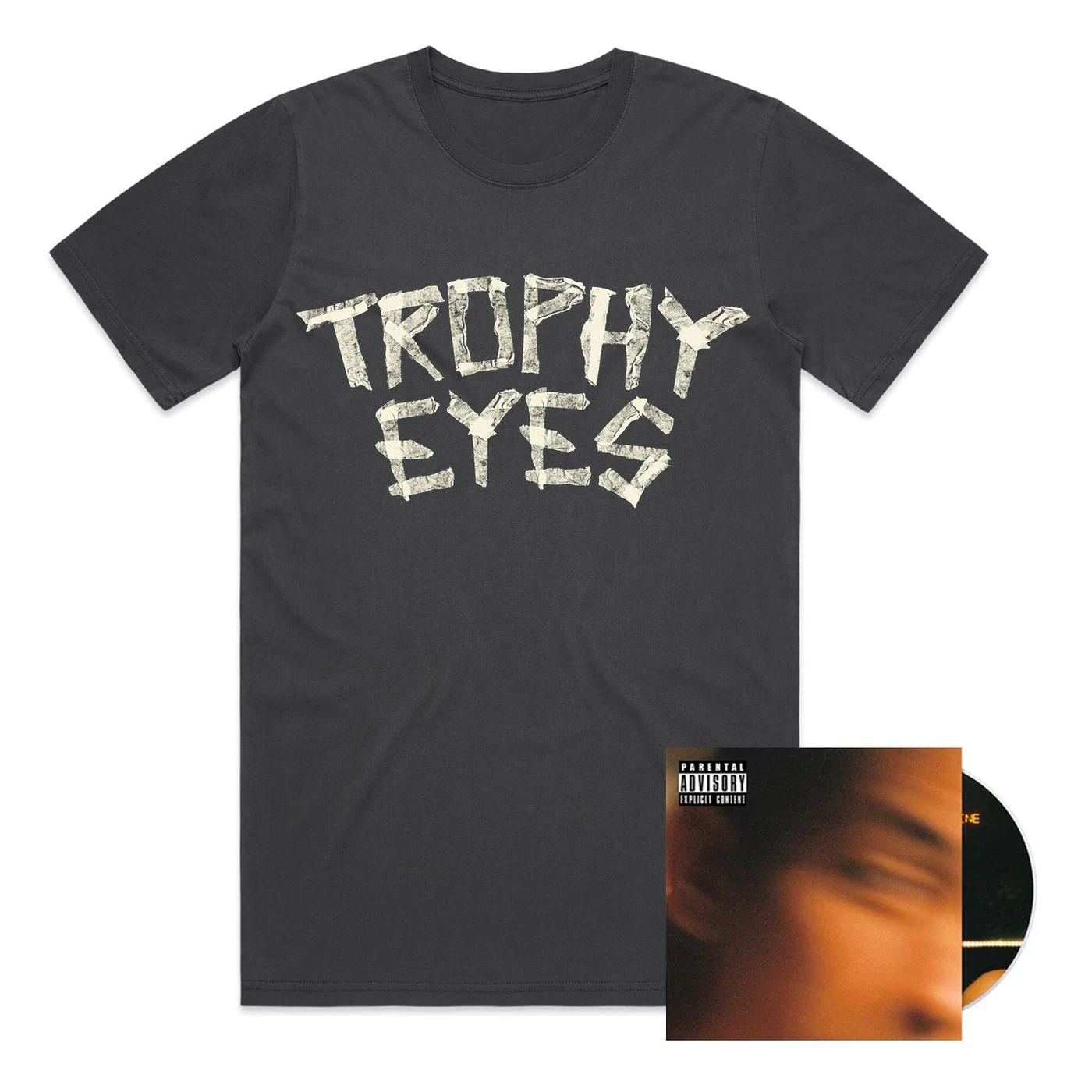 Trophy Eyes Suicide and Sunshine CD + T-Shirt (Faded Black or White)