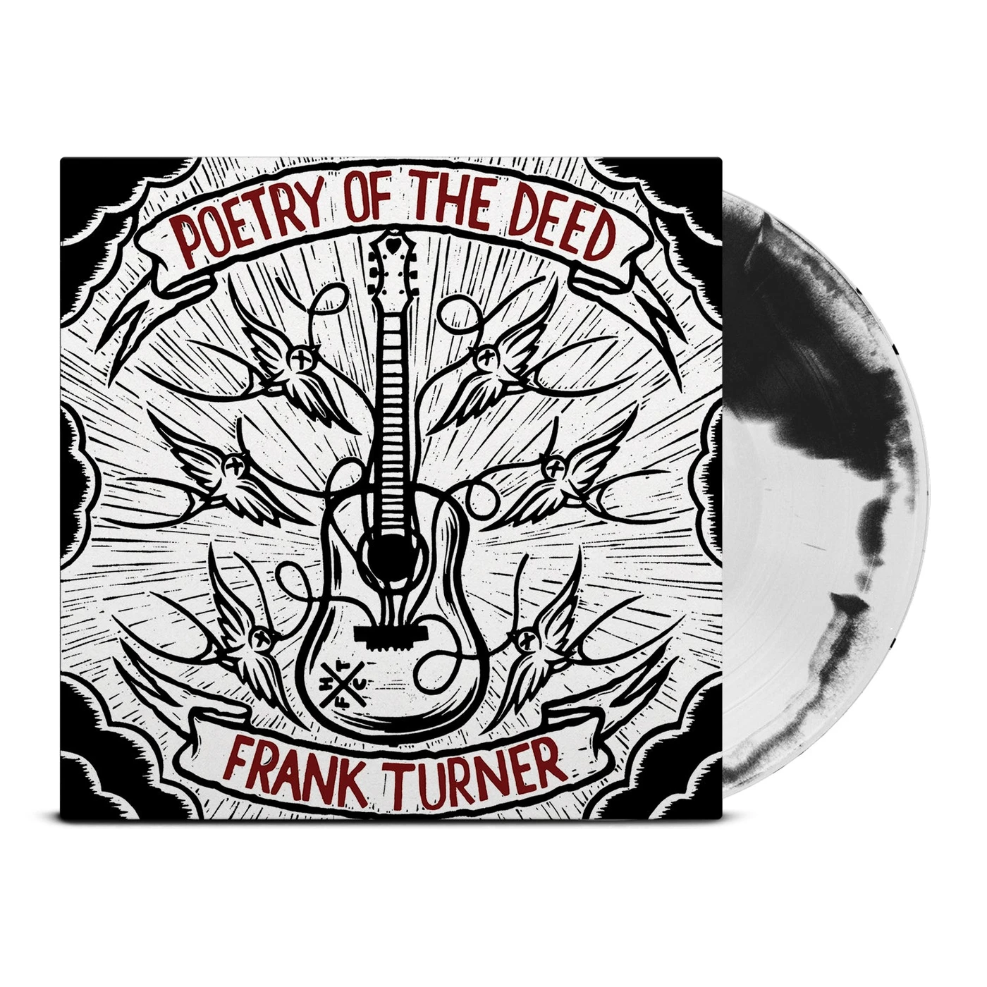 Frank Turner Poetry of the Deed LP (Black & White A-Side B-Side Vinyl)