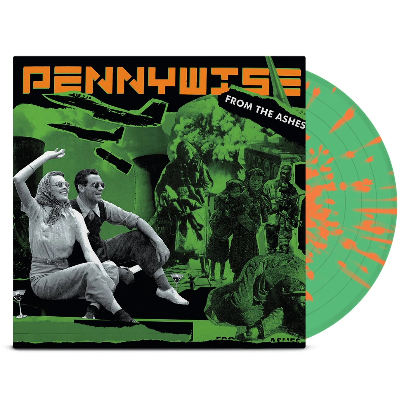 Pennywise From the Ashes LP (Spring Green w/Tangerine Splatter Vinyl)