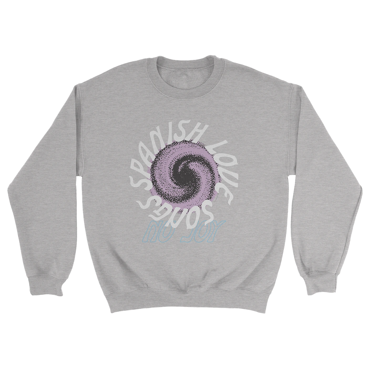 Spanish Love Songs Swirl Crewneck Sweatshirt (Grey Marle)