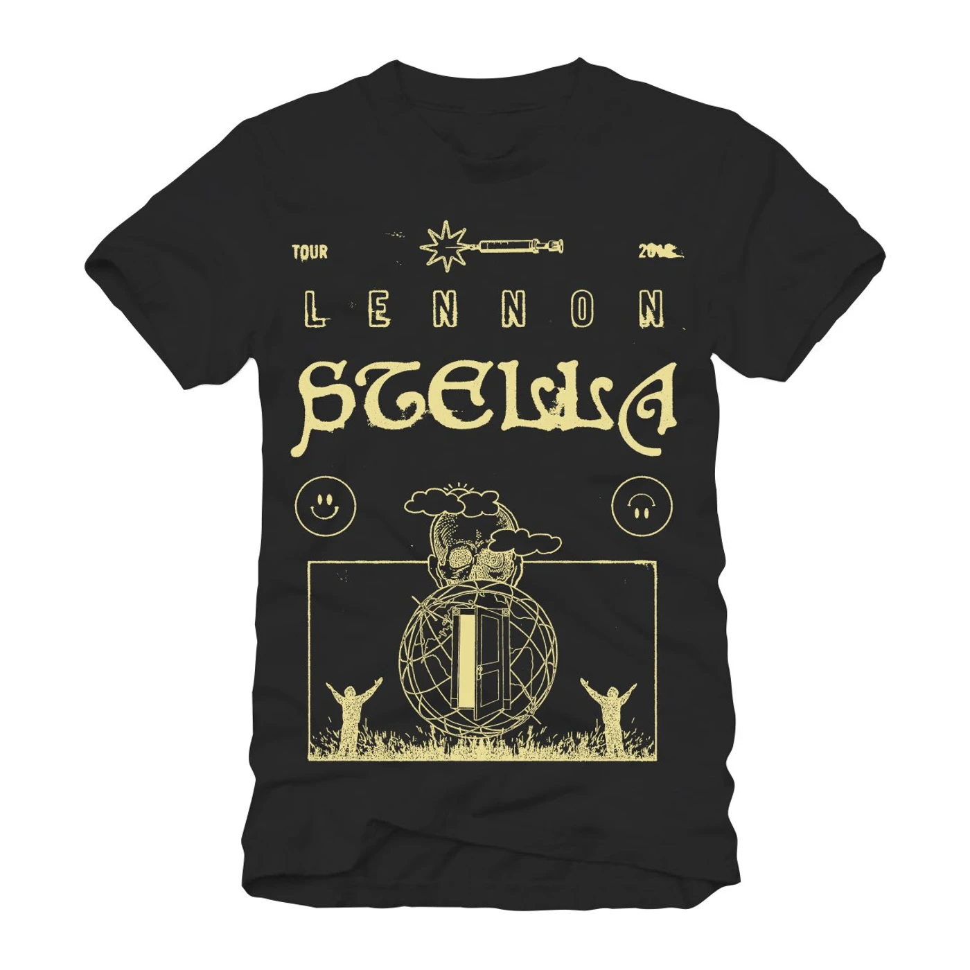 Lennon Stella Black + Yellow Surreal Tee + three two one Preorder