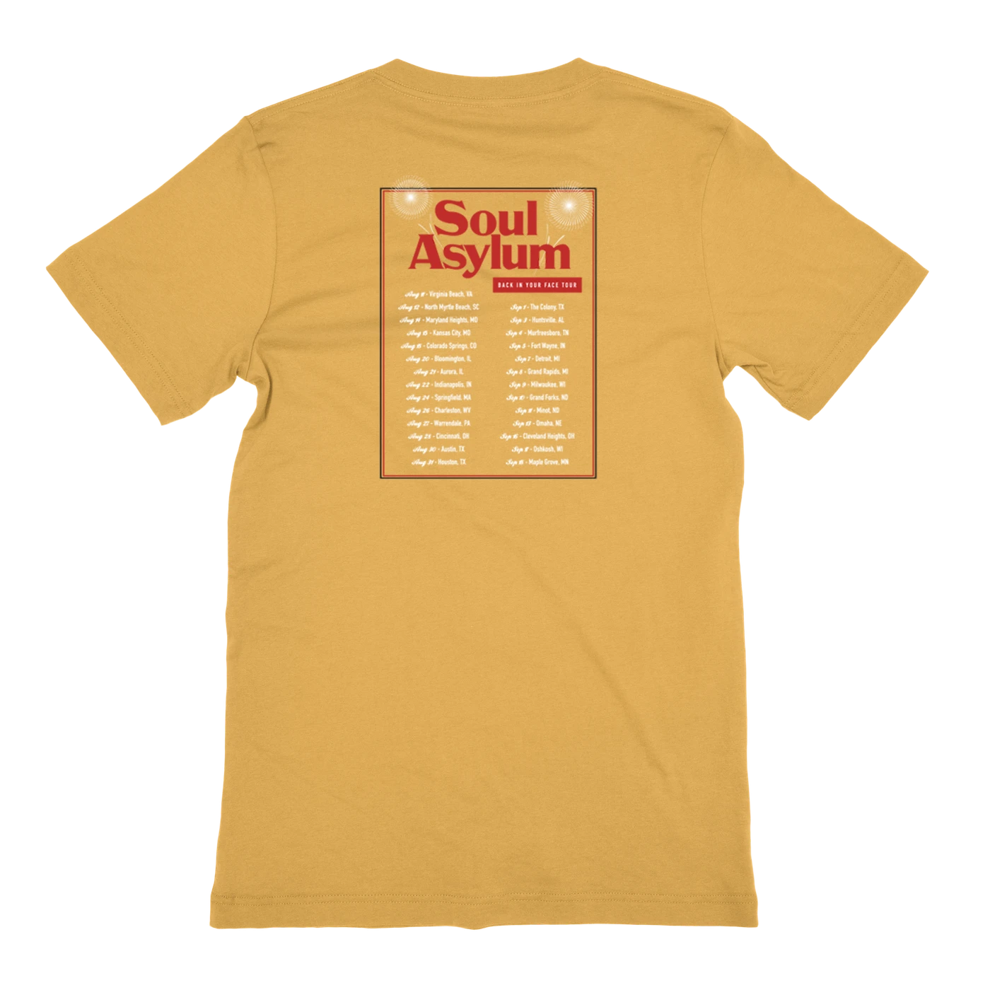 Soul Asylum | 2021 Tour T-Shirt - Yellow