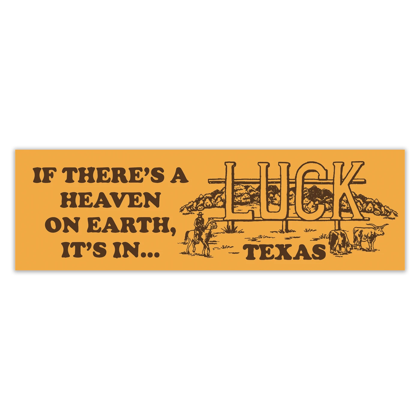 Luck Reunion | Heaven On Earth Bumper Sticker
