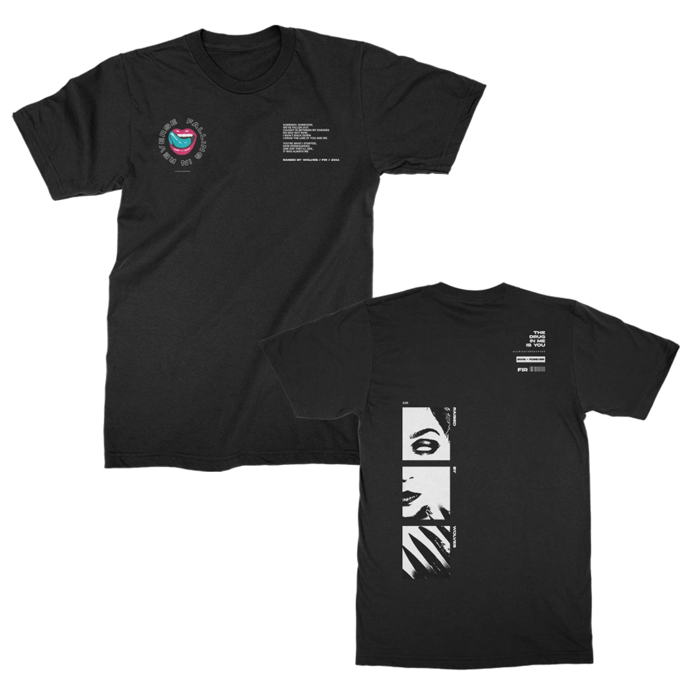 Falling In Reverse Raised By Wolves Tee (Black)