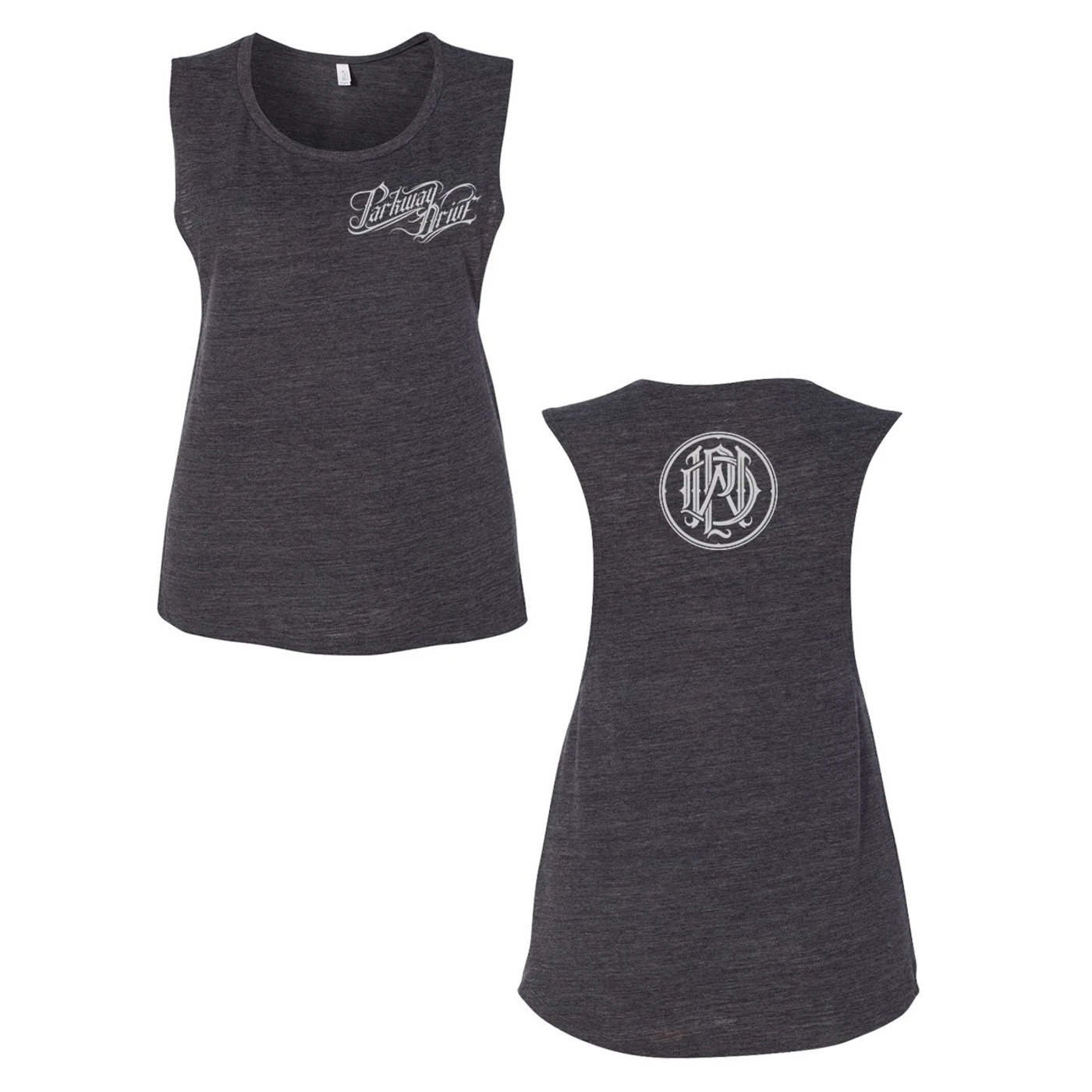 Parkway Drive Reverence Logo Monogram Women’s Tank Top (Grey)