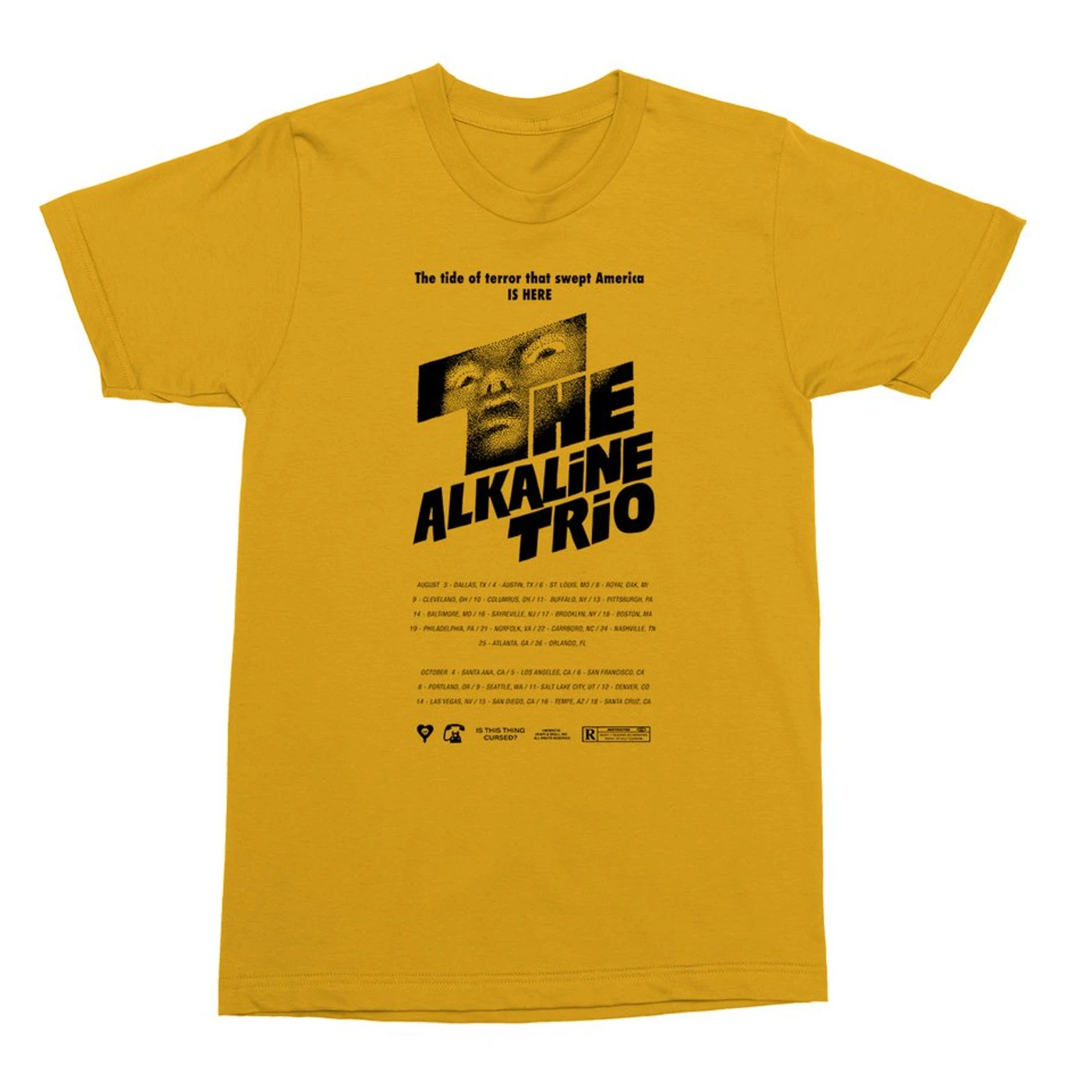 Alkaline Trio Shining Tee (Yellow)