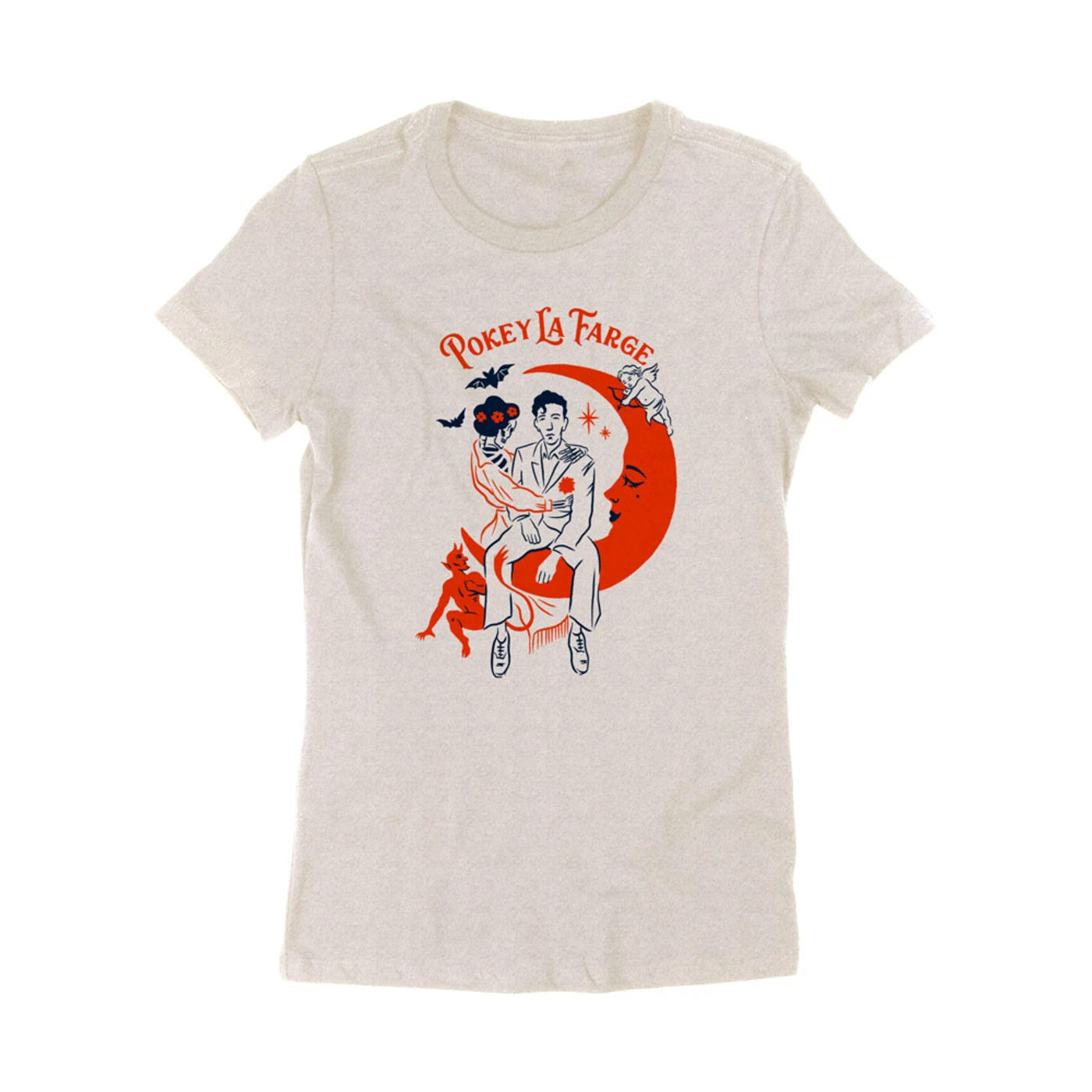 Pokey LaFarge Moon Women's Tee (Oatmeal)