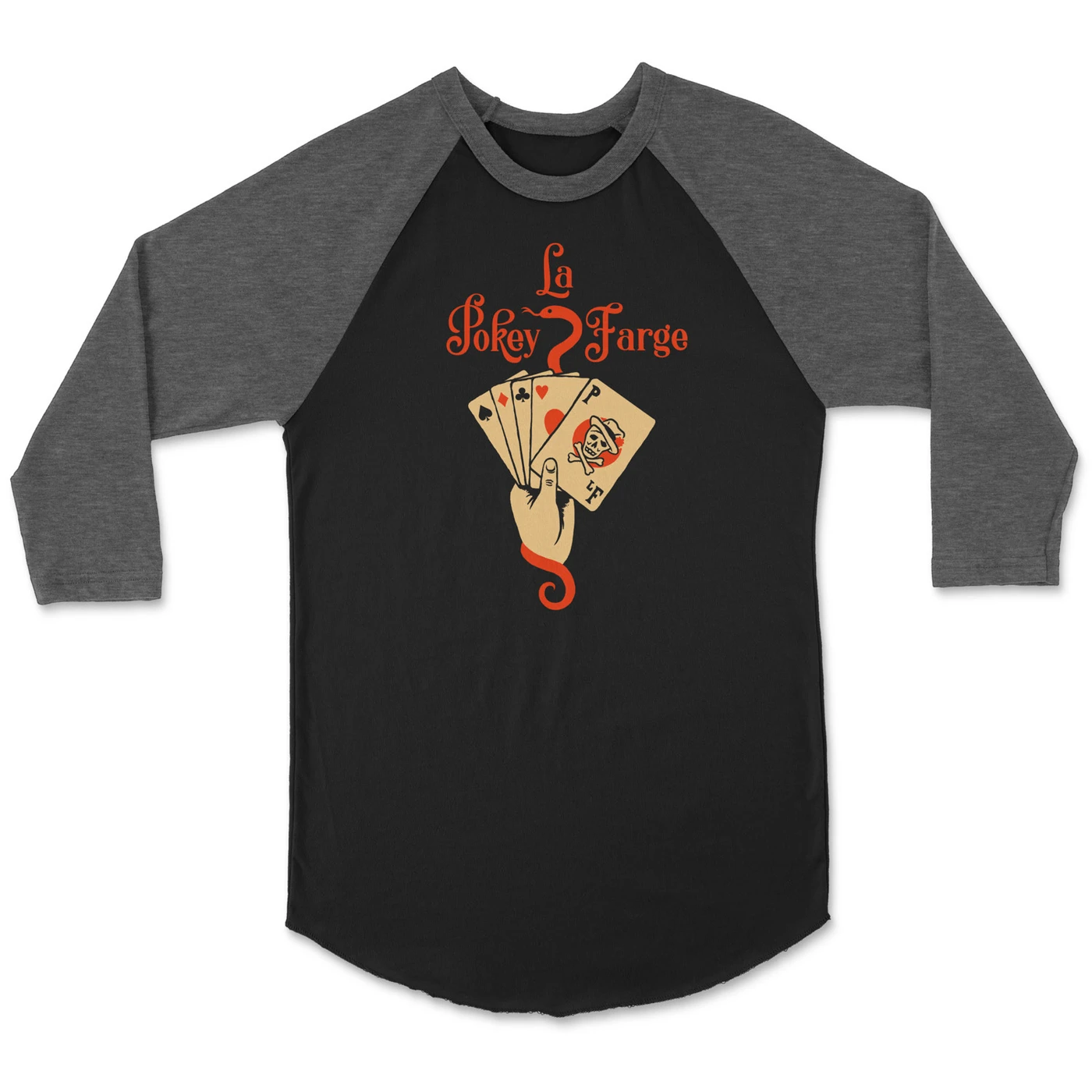 Pokey LaFarge Poker Raglan (Black/Grey)