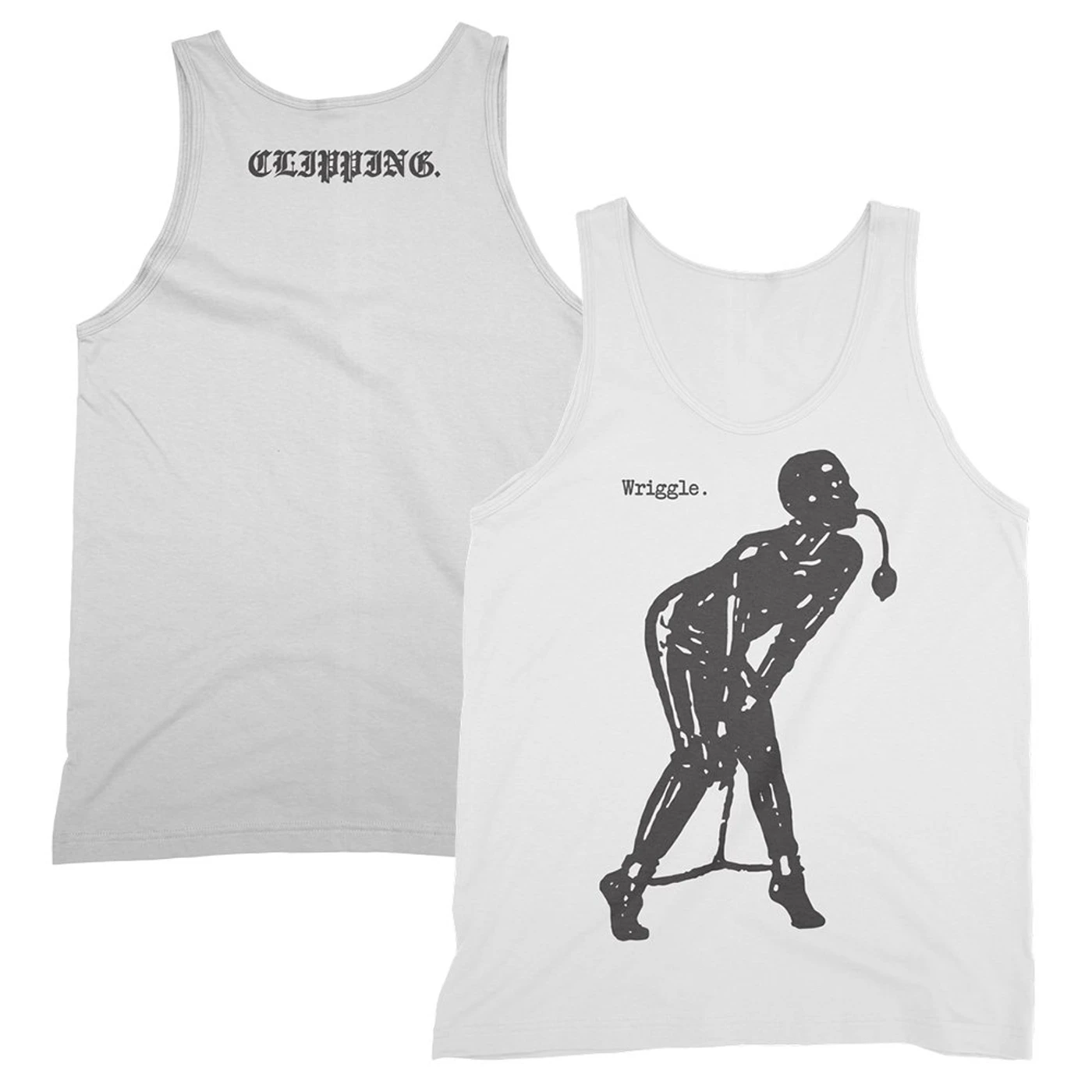 clipping. Wriggle Tank Top (White)