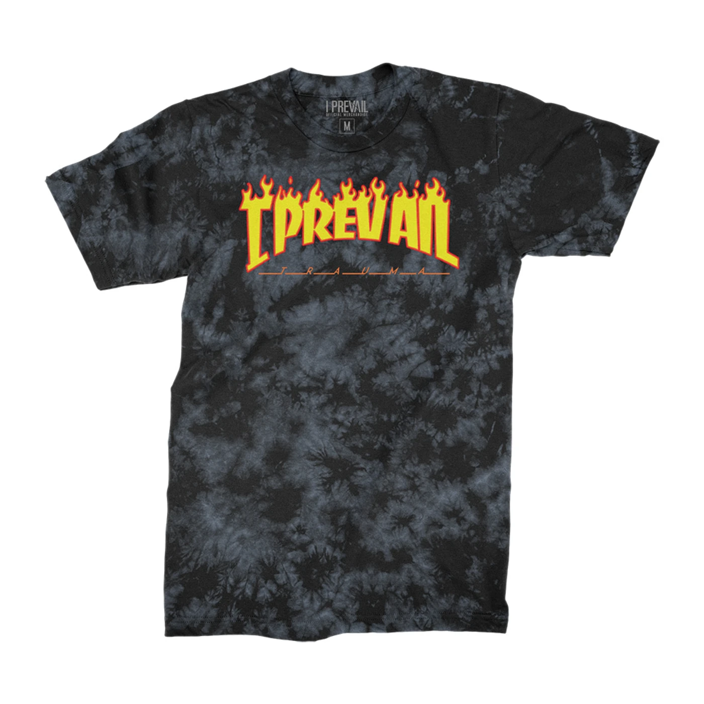 I Prevail Thrasher Logo Acid Wash Tee (Black/Gray)