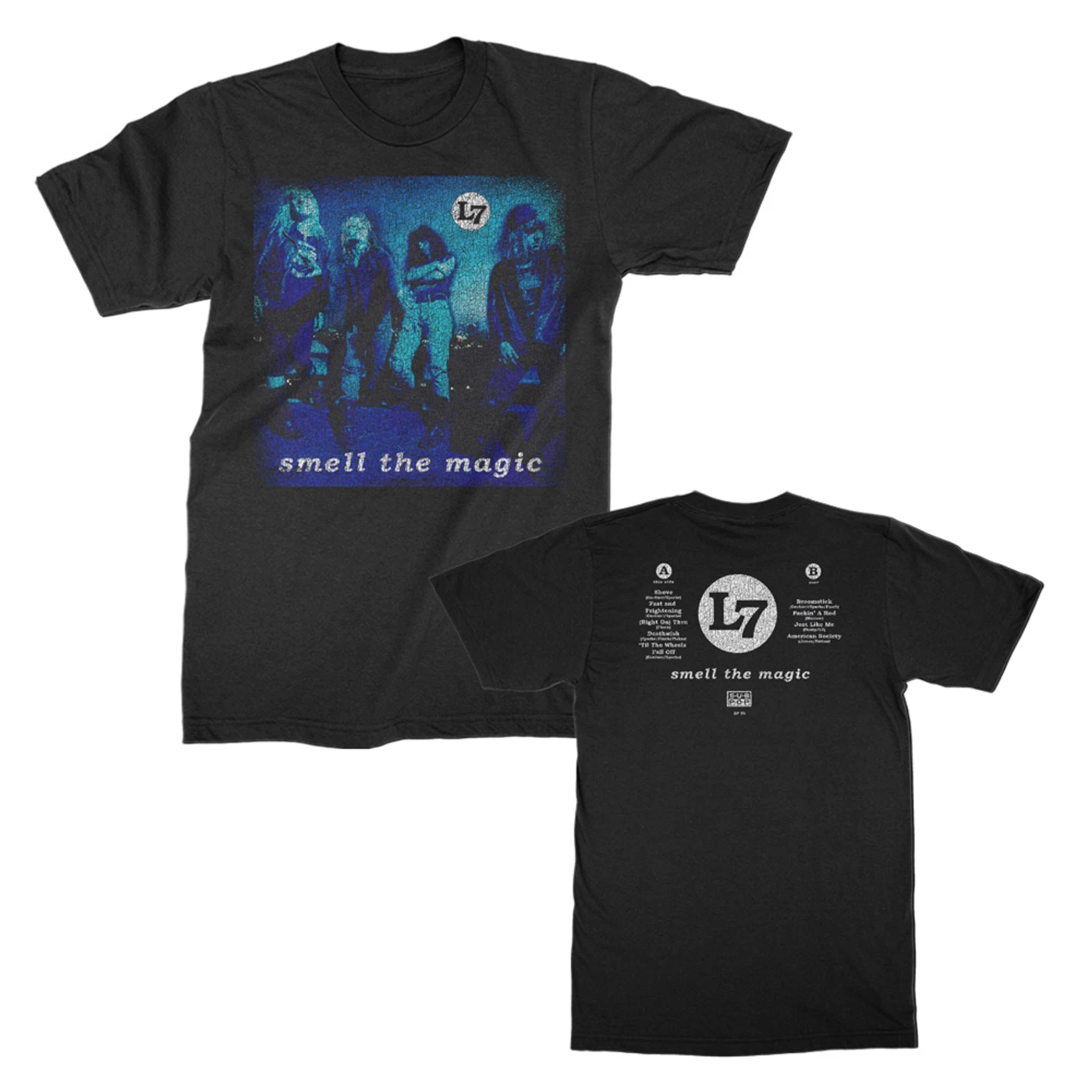 L7 Smell the Magic Vintage Album Tee (Black)