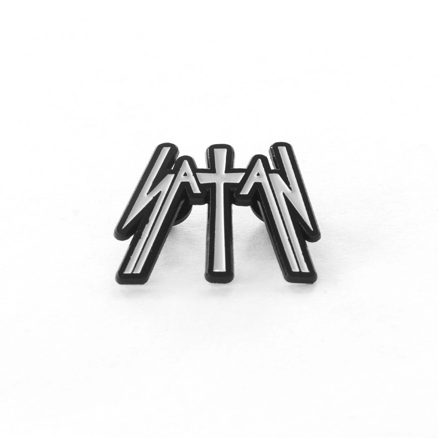 Satan Kiss Of Death Die Cut Enamel Pin